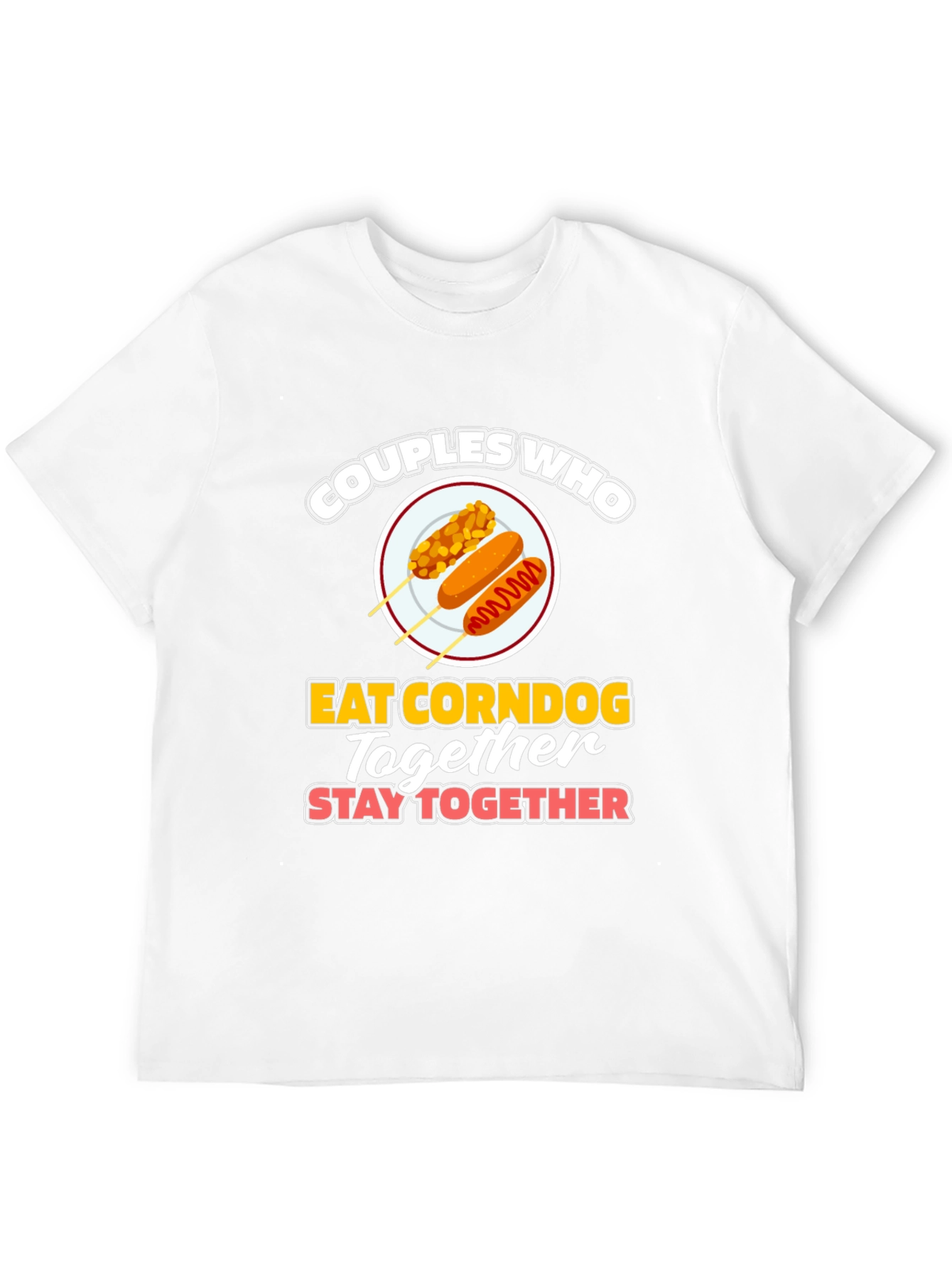 Black Couples Who Eat Corndog Together T-Shirt view 12