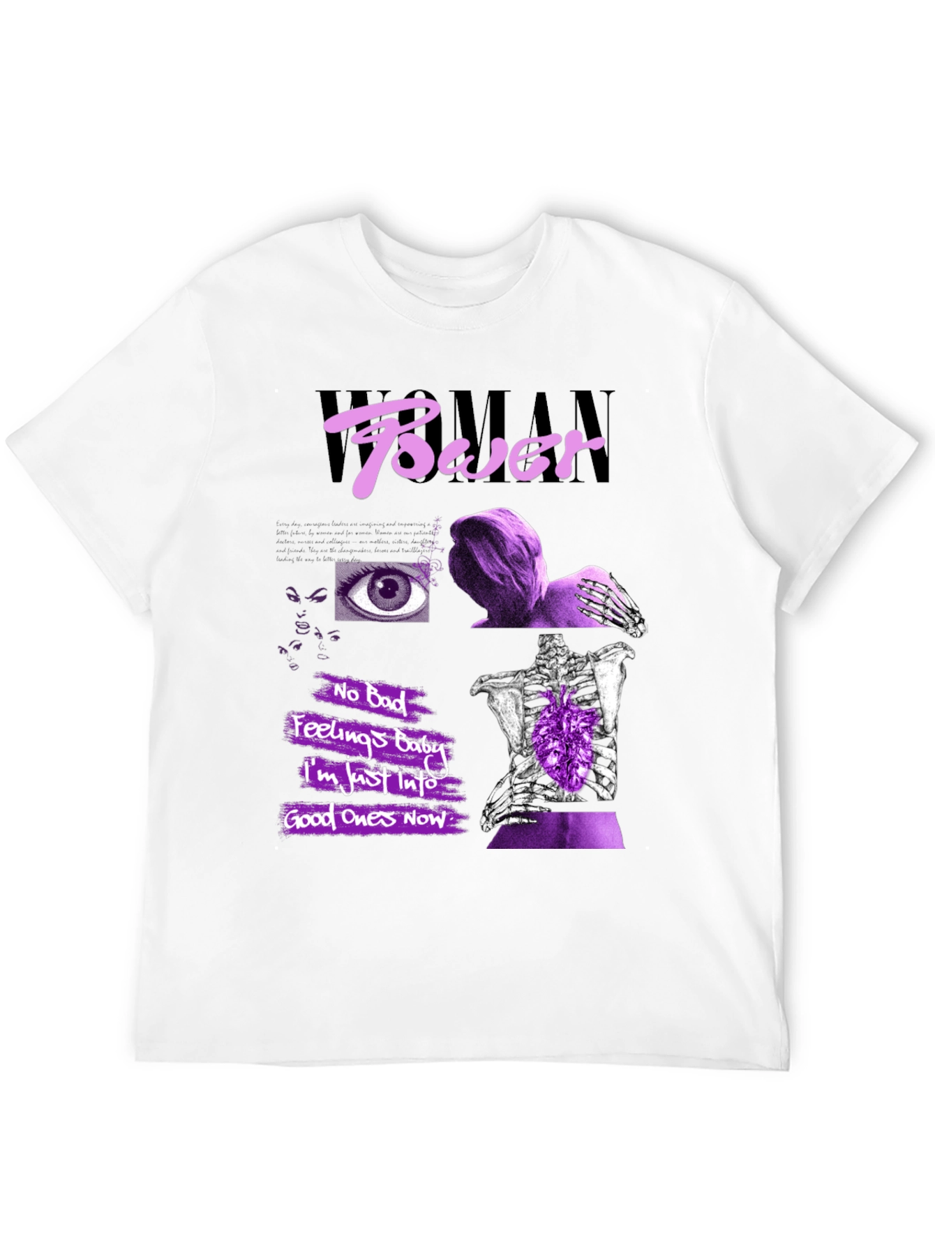 Woman Power Graphic Print T-Shirt - 12