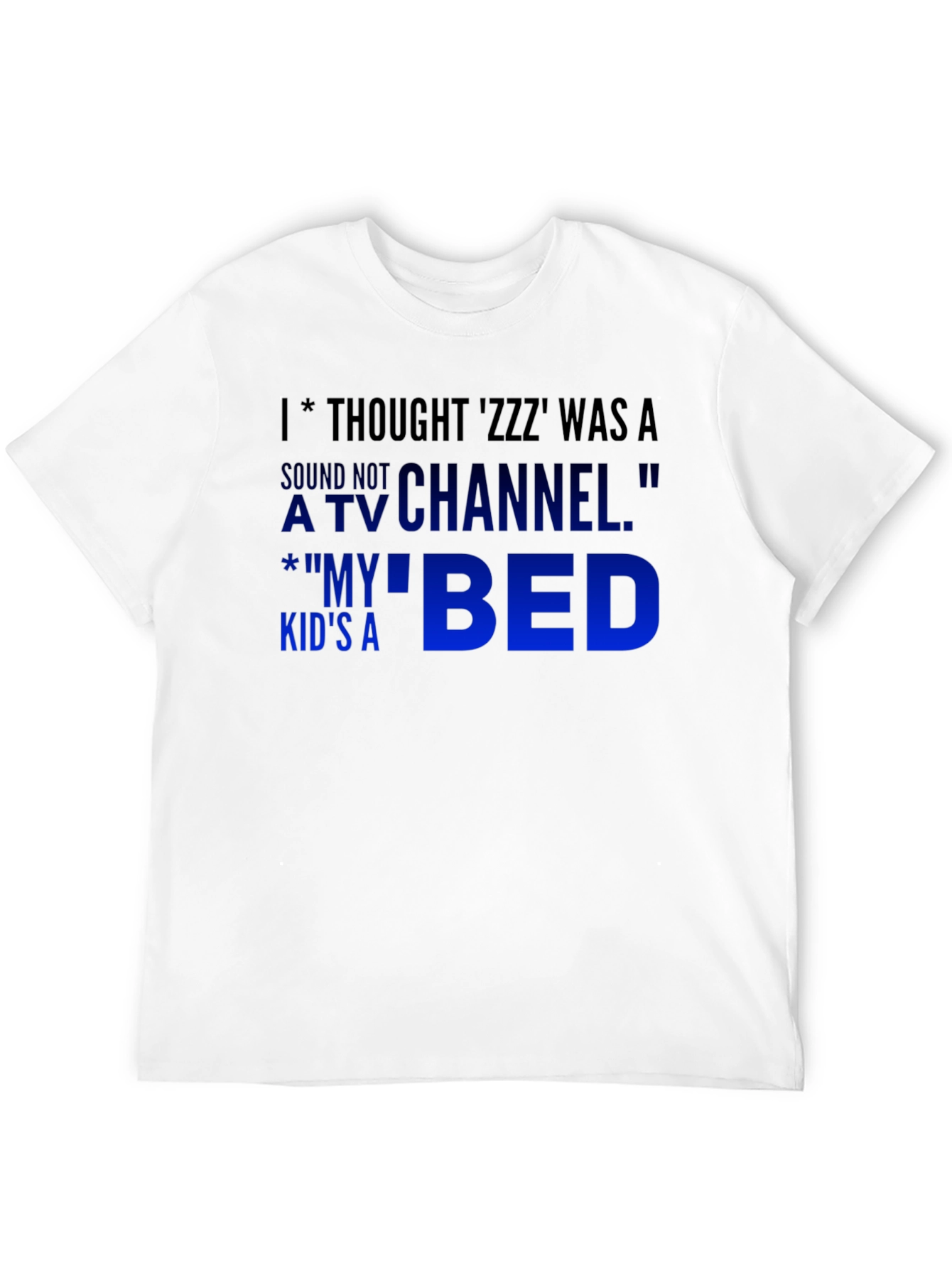 Black Funny 'ZZZ' Thought T-Shirt view 12