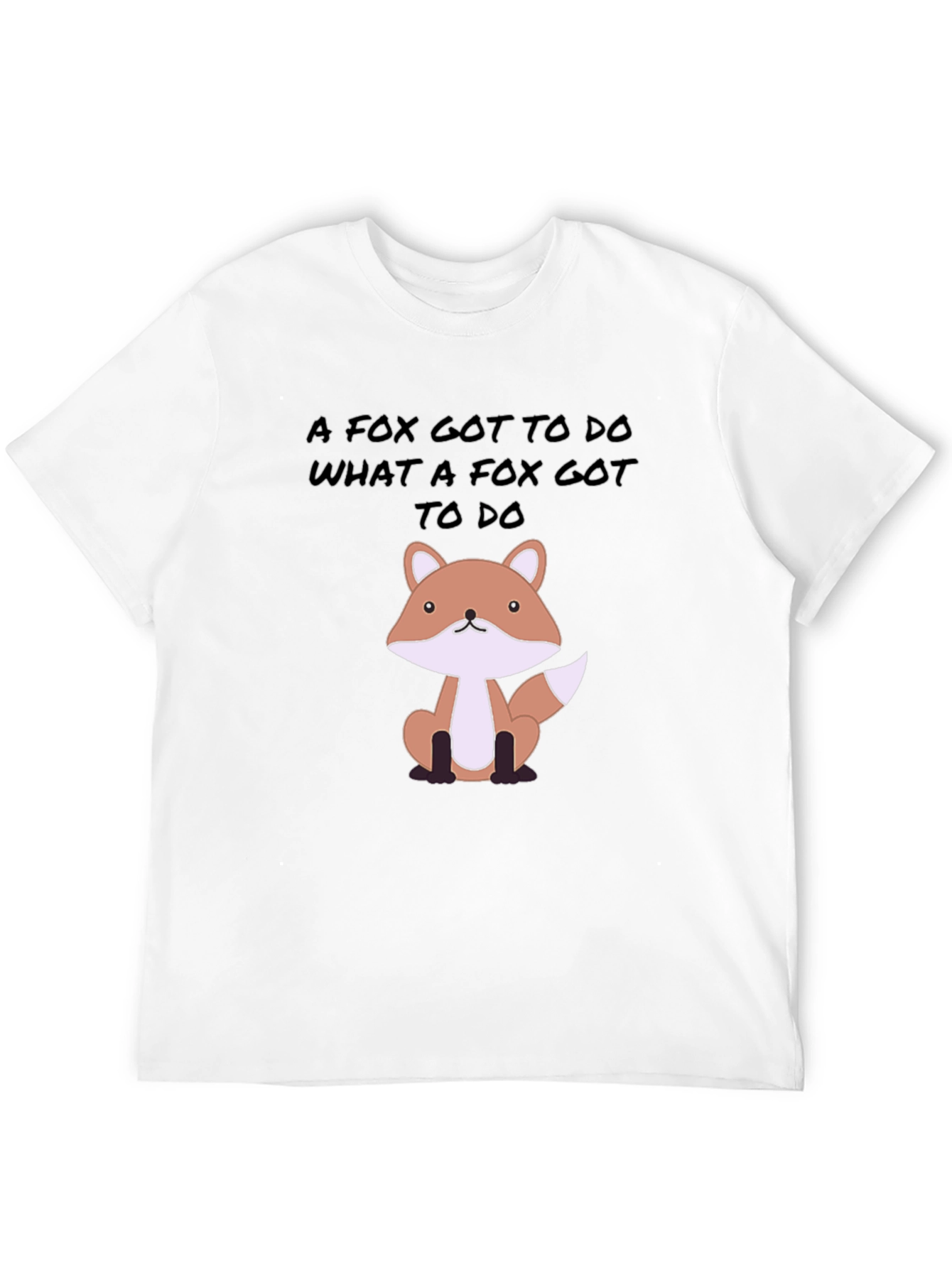 Black Fox Gotta Do Tee - Novelty Graphic Print T-Shirt view 12