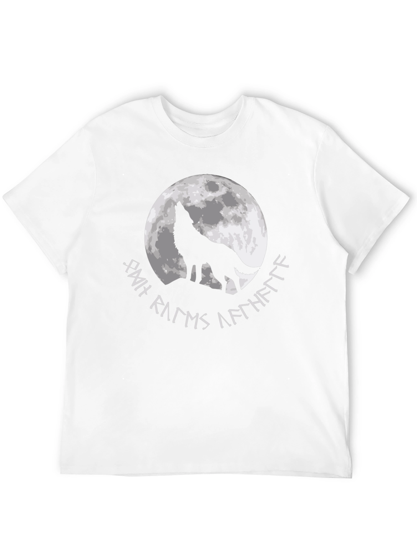 Black Wolf Howling at Moon Graphic Tee view 12