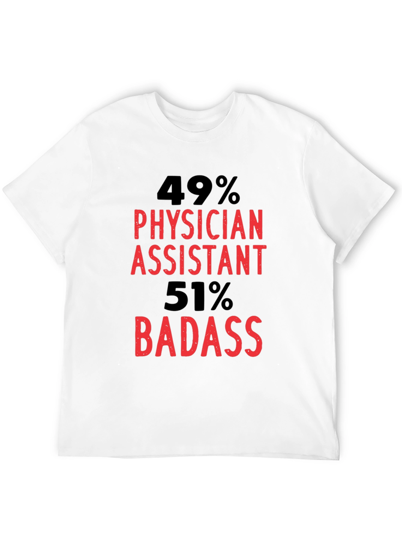Black Physician Assistant Badass Graphic T-Shirt view 12