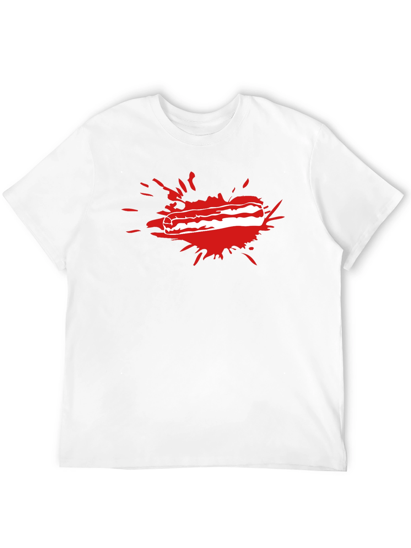 Bacon Splash T-Shirt - Funny Food Tee - 12