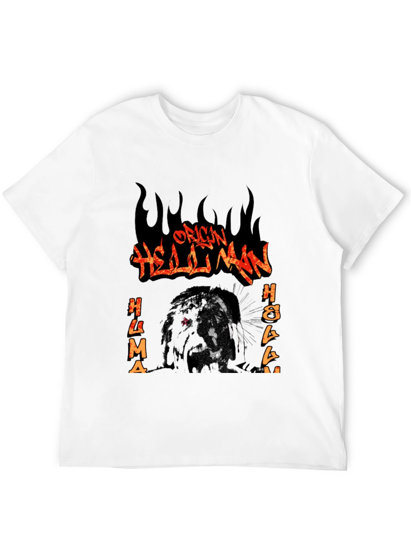 Black Origin Hellman T-Shirt - Black Graphic Tee view 12