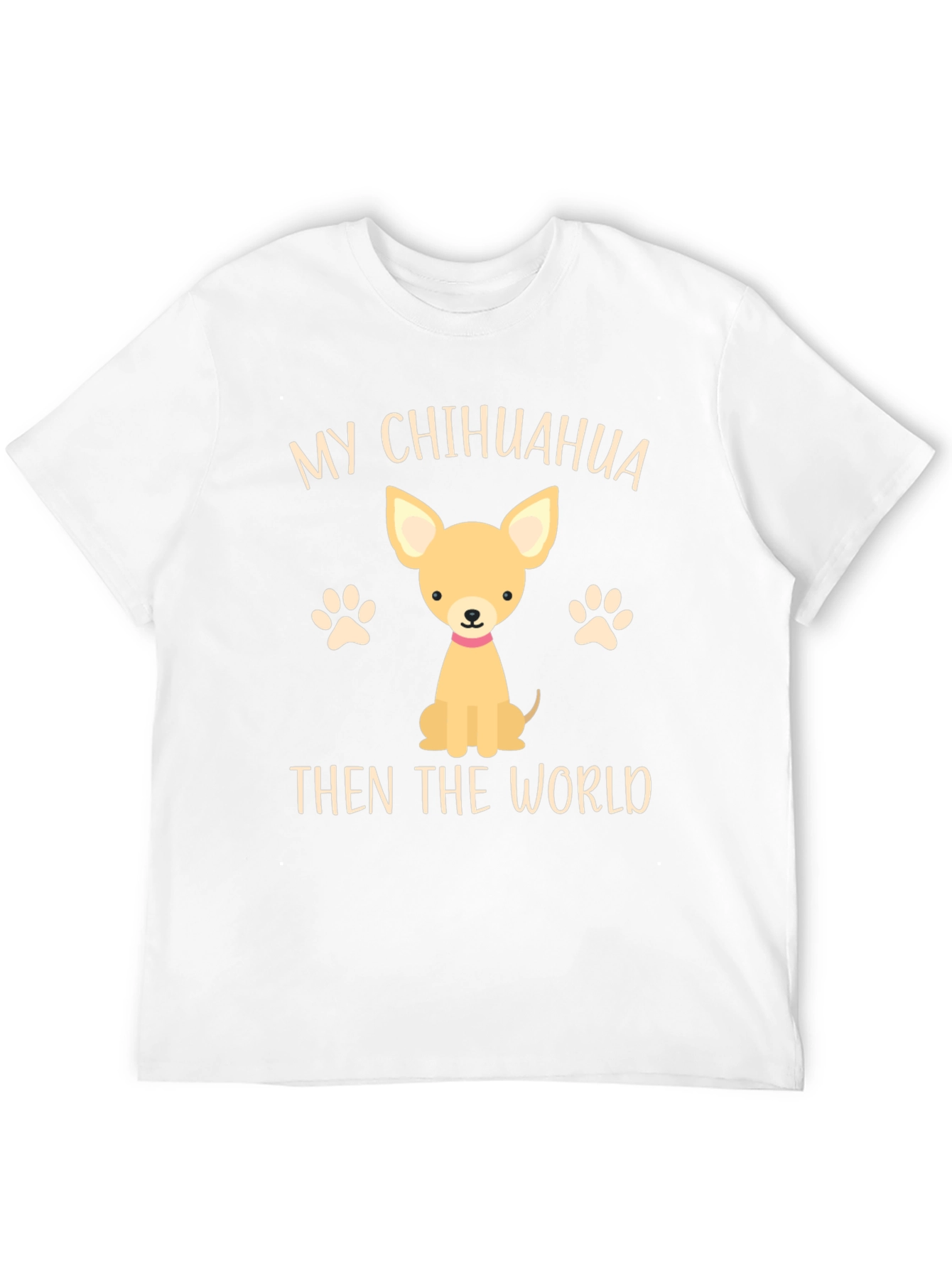 Black My Chihuahua Then The World Novelty T-Shirt view 12