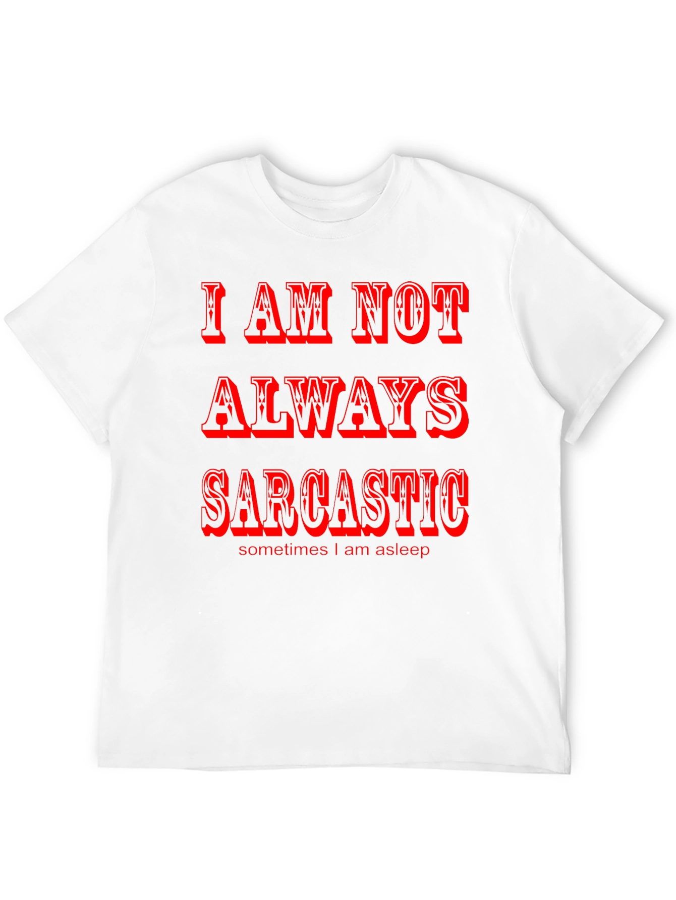 Black Sarcastic Humor Graphic Tee - Black view 12