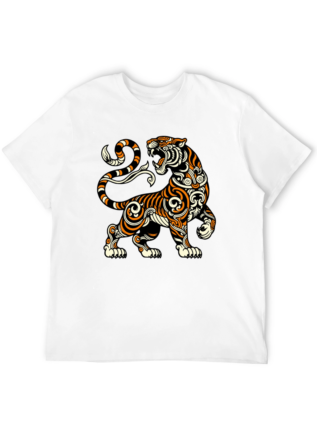 Black Tiger Graphic T-Shirt - Black view 12