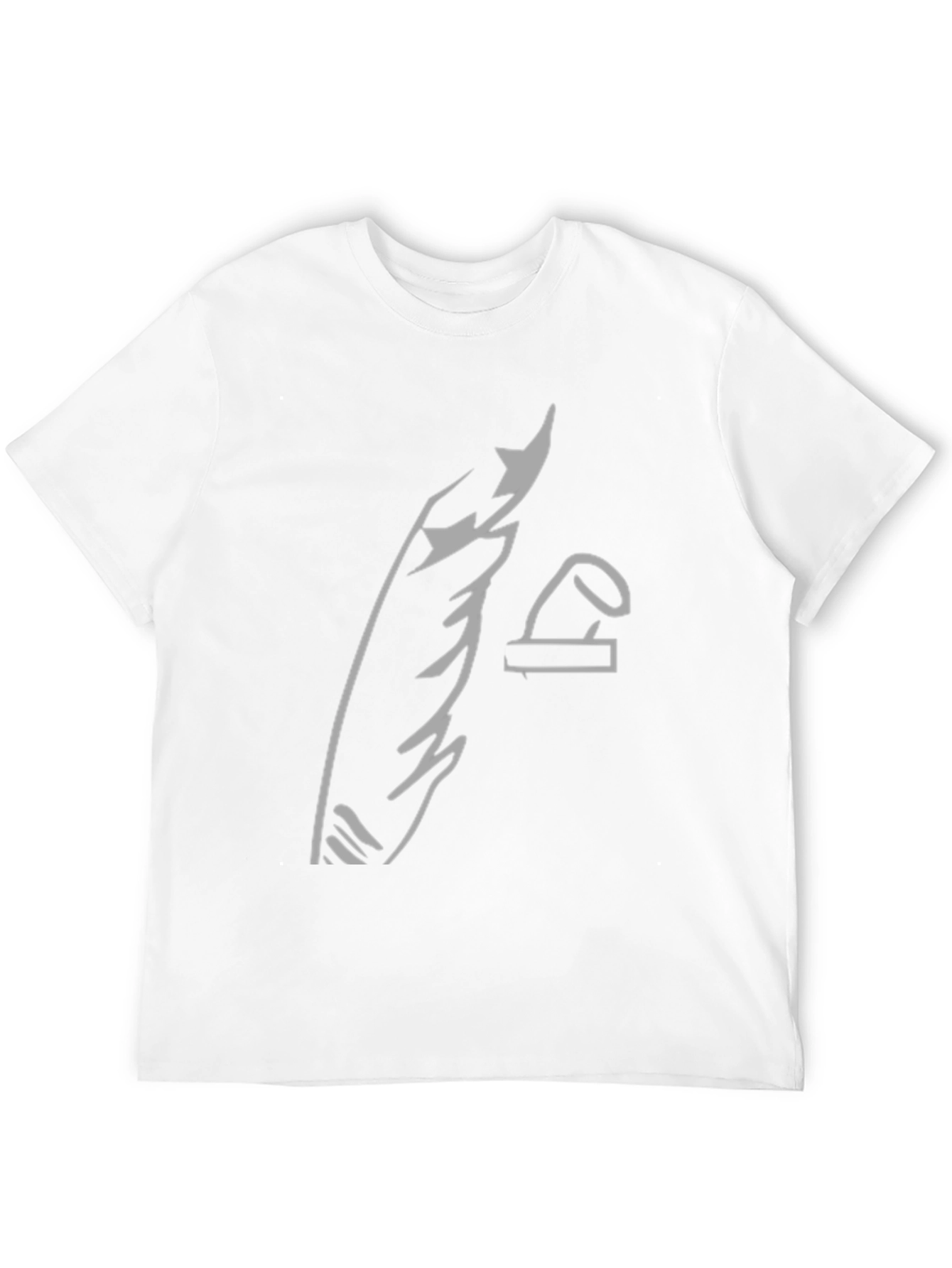 Black Abstract Graphic Print Black Tee view 12