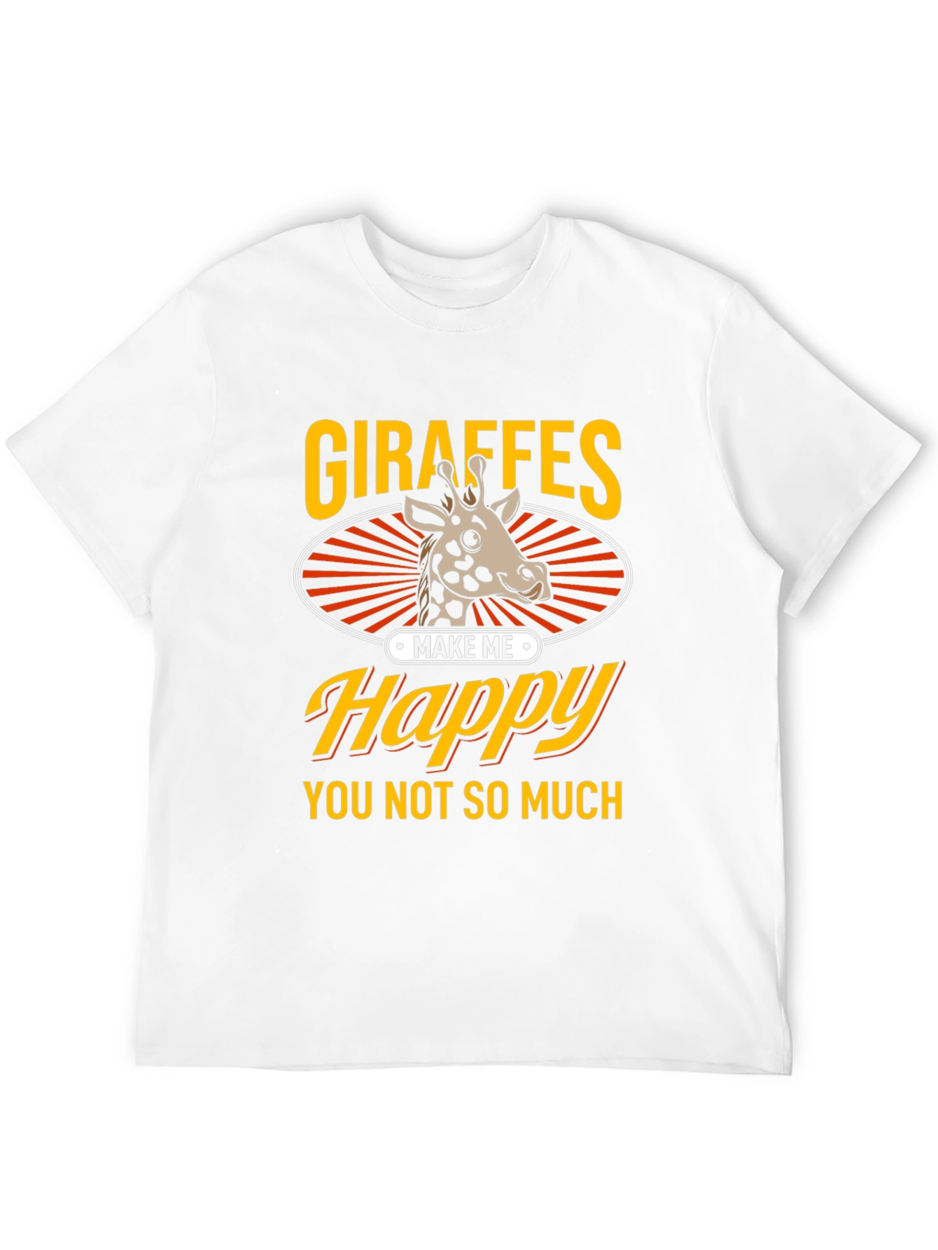 Black Giraffe Lover Graphic Tee - Funny Animal Shirt view 12
