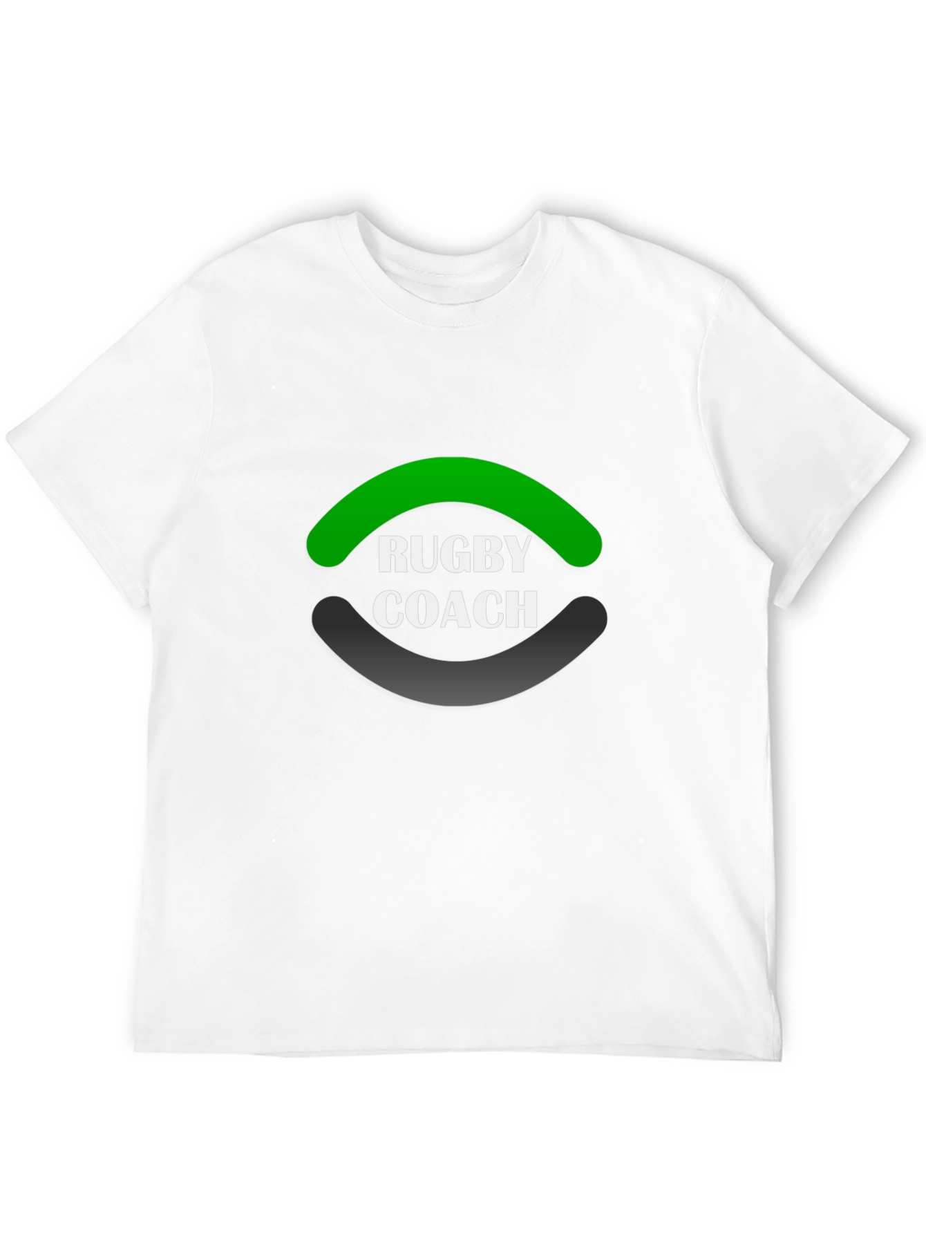 Black Rugby Coach Black T-Shirt view 12