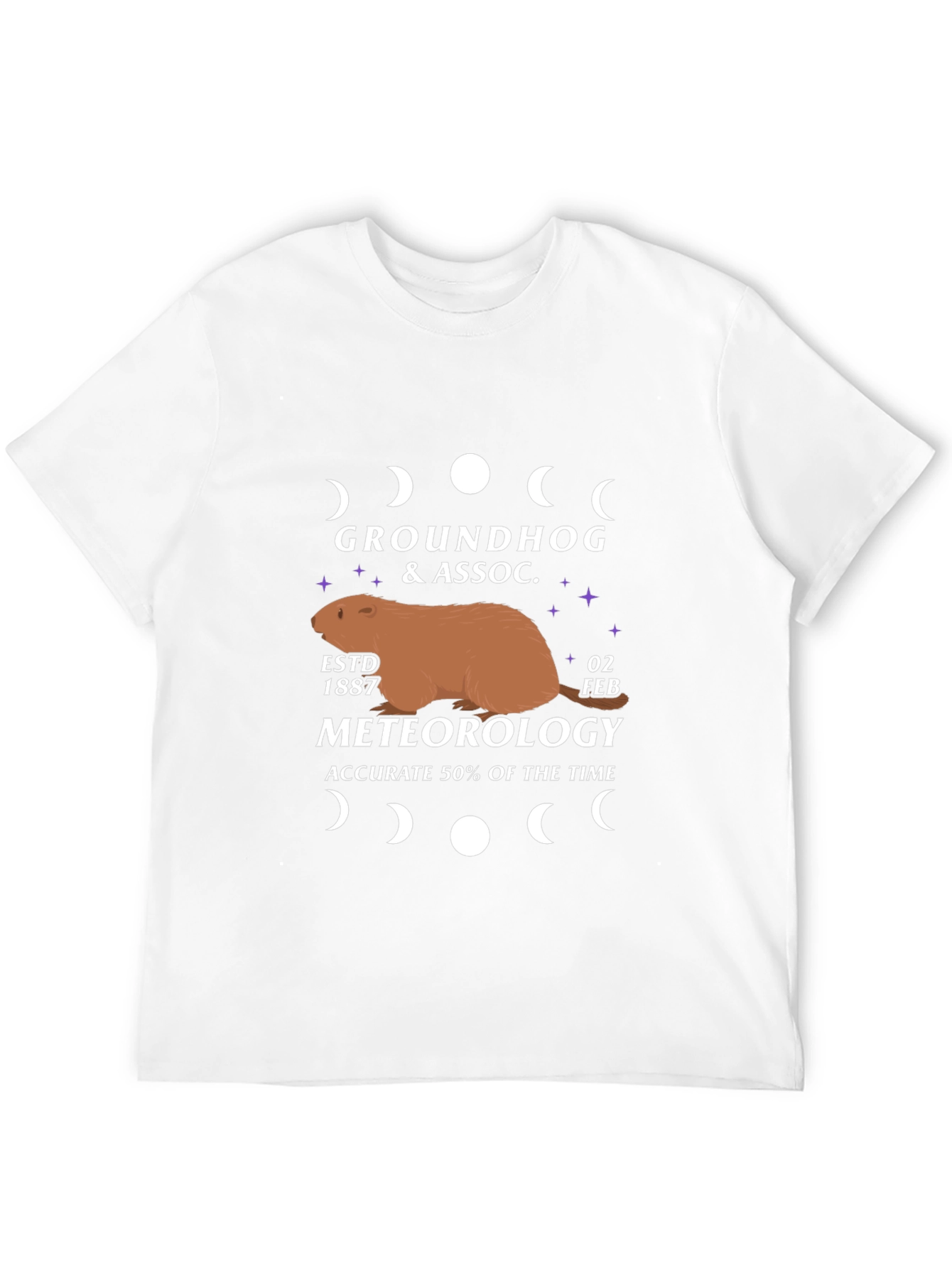 Black Groundhog Day Meteorology T-Shirt view 12