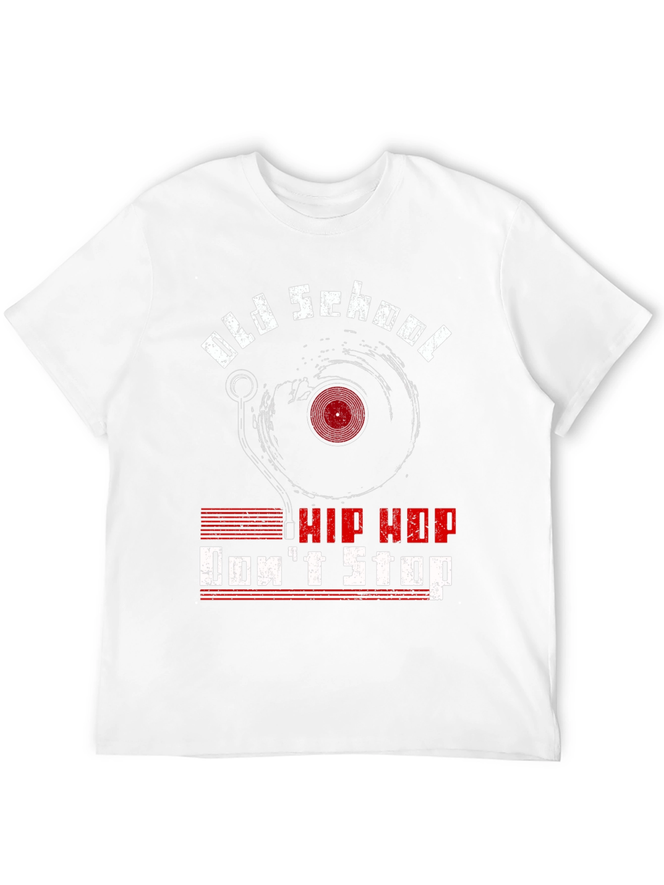 Black Old School Hip Hop T-Shirt - Don't Stop! view 12