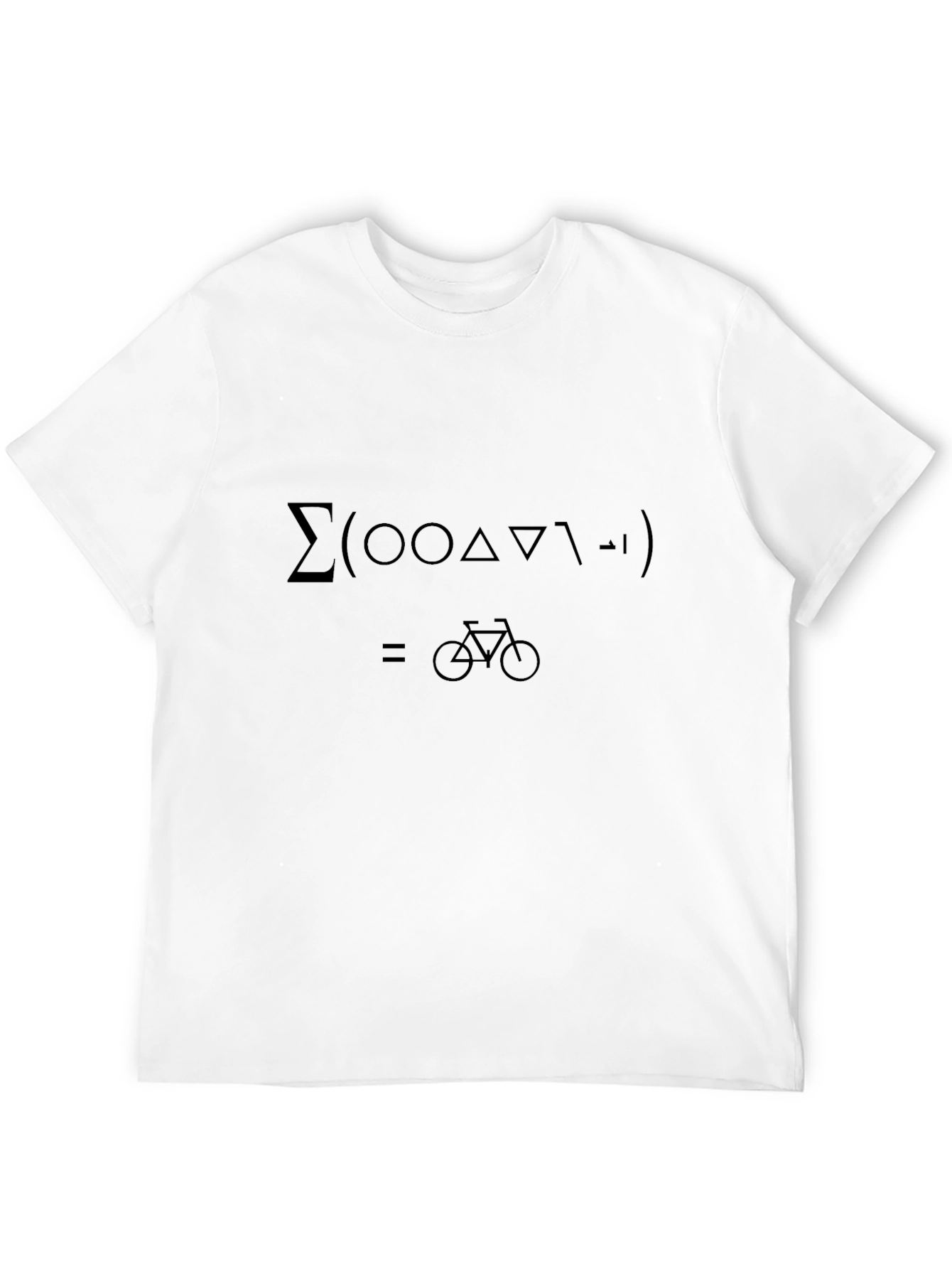 Black Math Equation Bicycle T-Shirt view 12