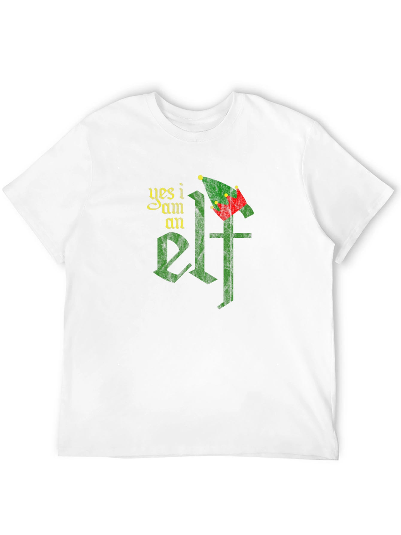 Black Yes I Am An Elf T-Shirt - Holiday Christmas Party Tee view 12