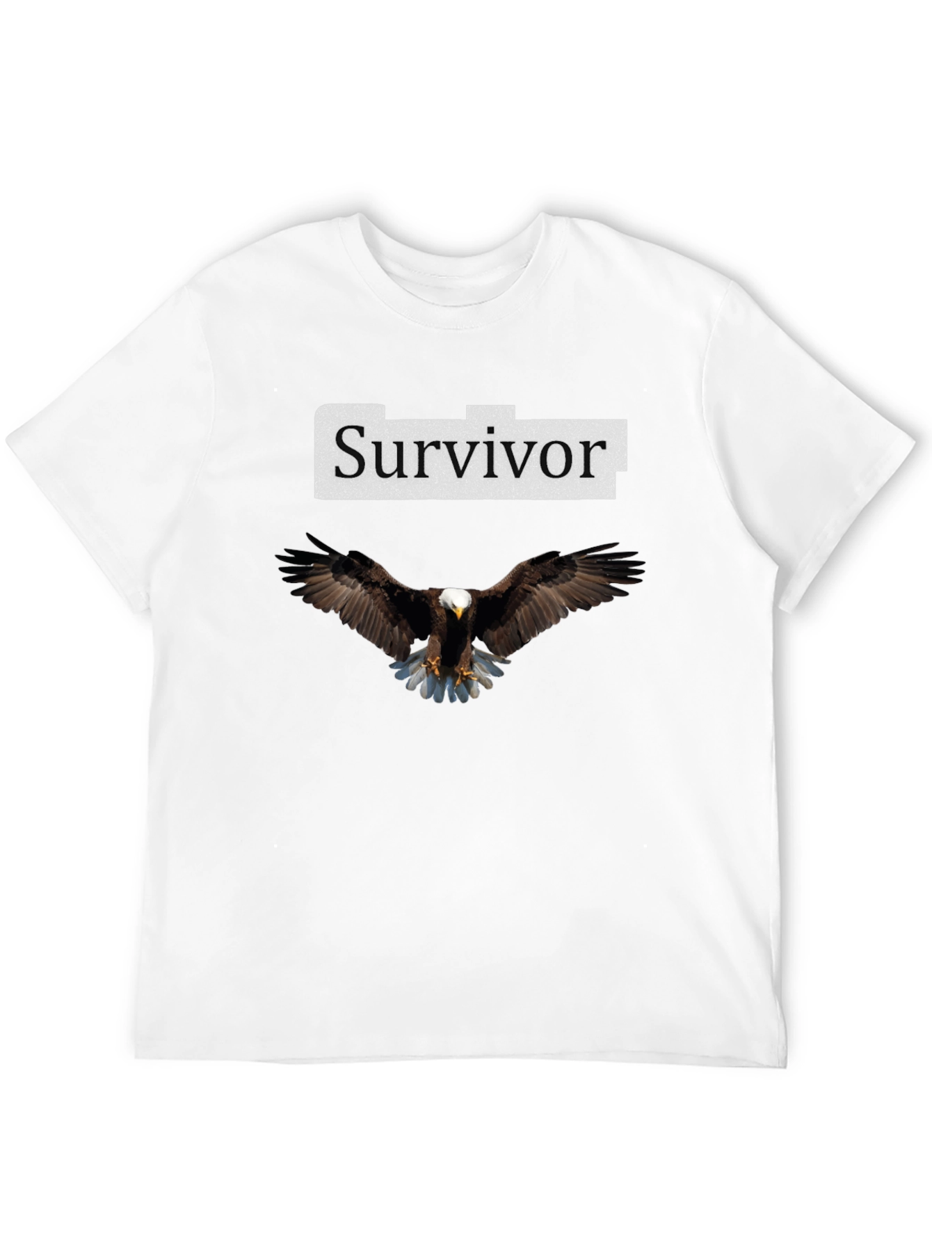 Black Survivor Eagle Graphic T-Shirt view 12