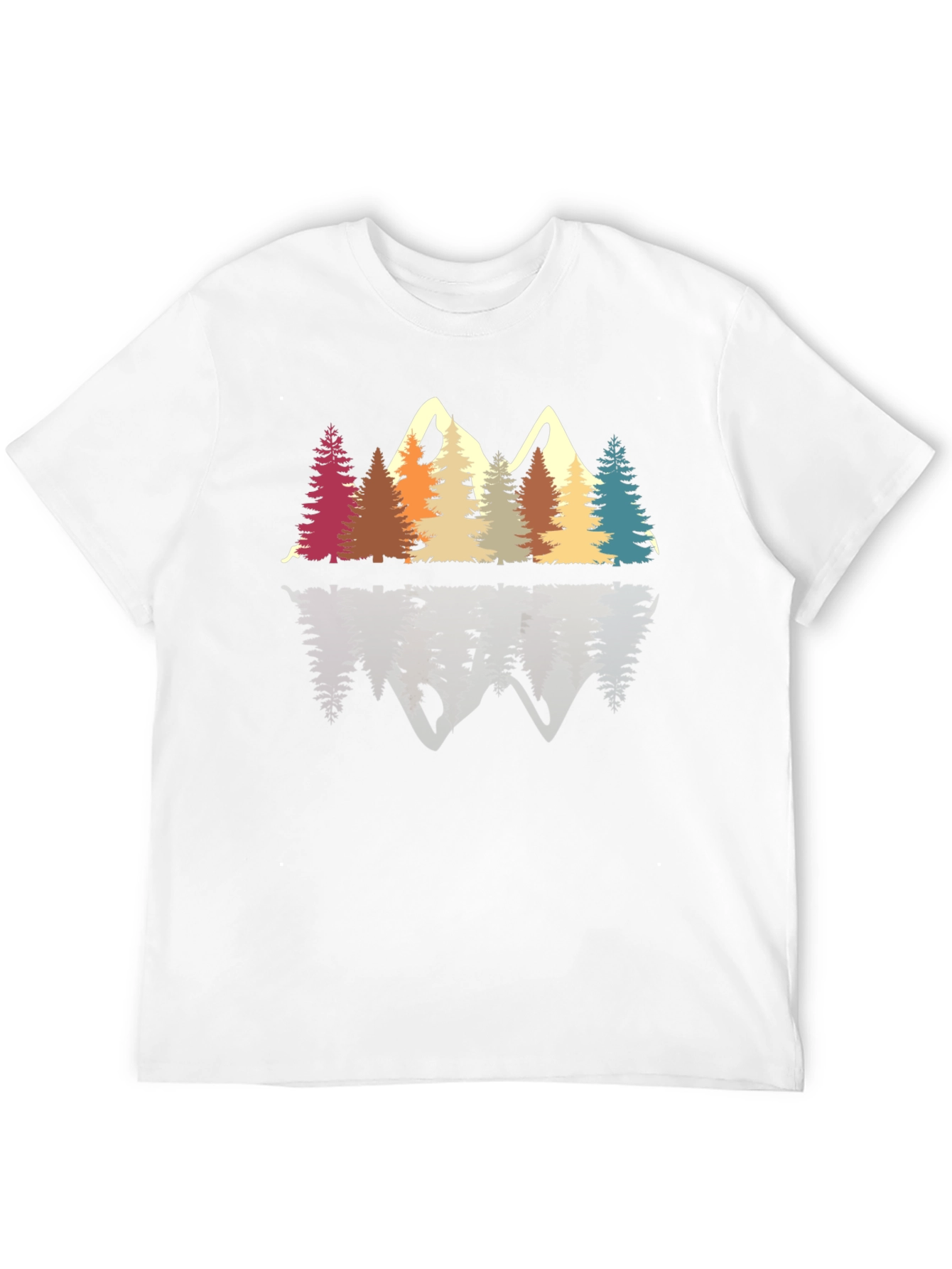 Black Retro Mountain & Trees Graphic Tee view 12
