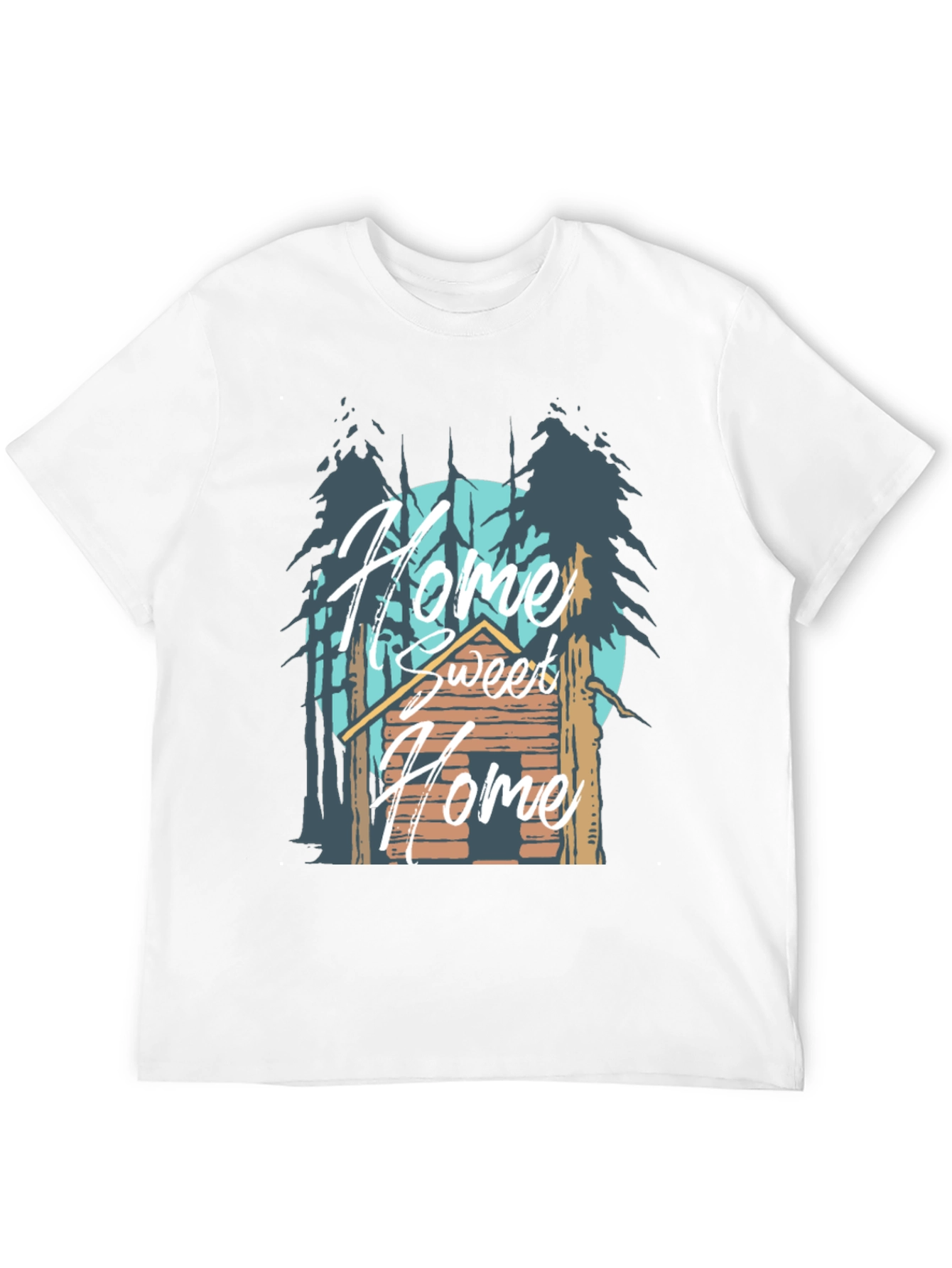 Black Home Sweet Home Cabin T-Shirt view 12