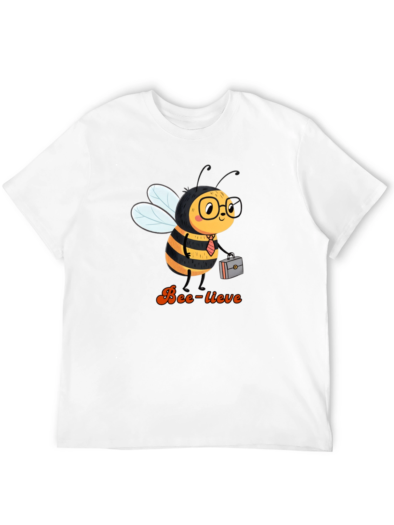 Black Bee-lieve Graphic Tee - Black Cotton T-Shirt view 12