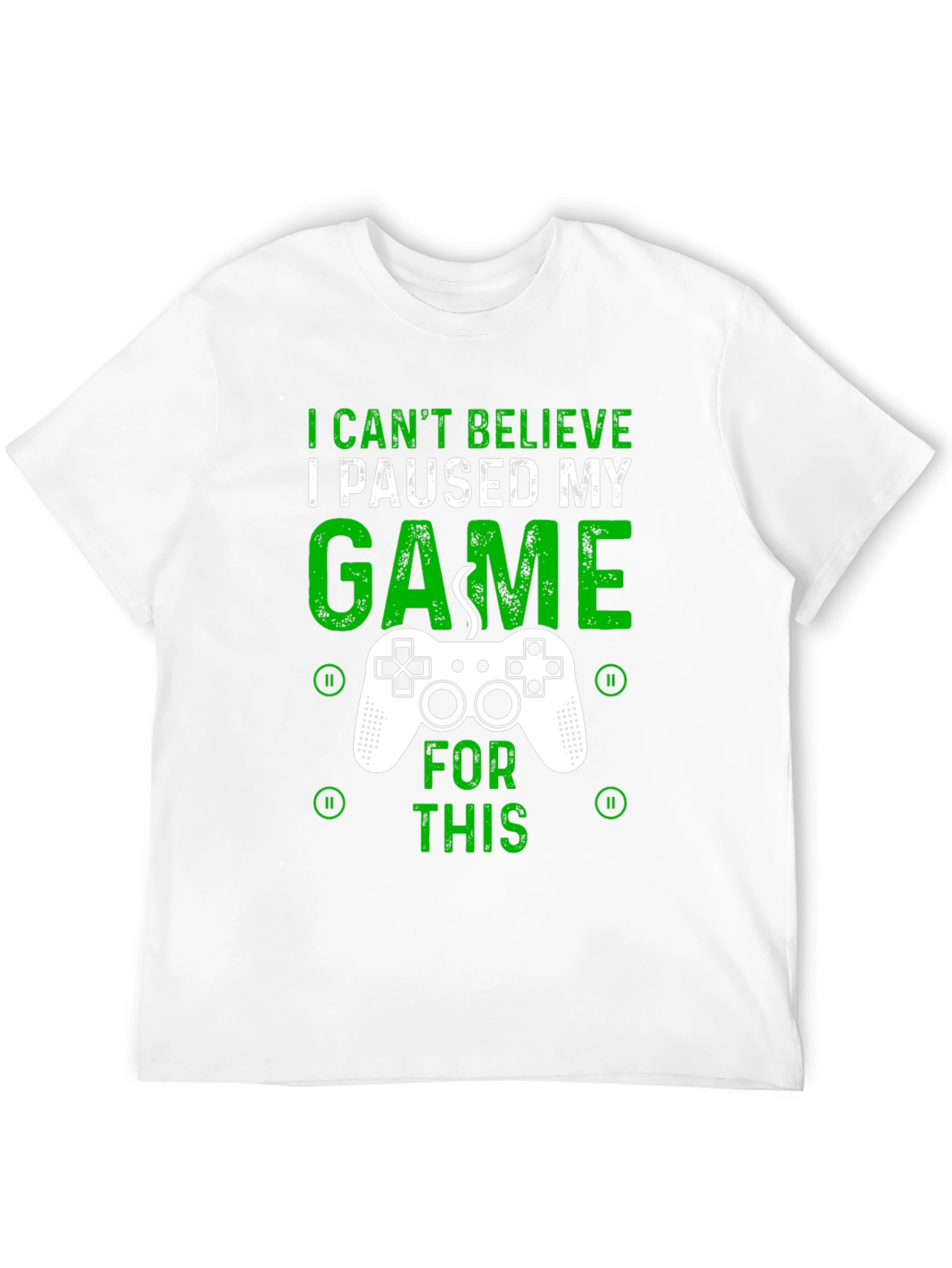 Black Gamer T-Shirt - I Paused My Game For This - Graphic Tee view 12