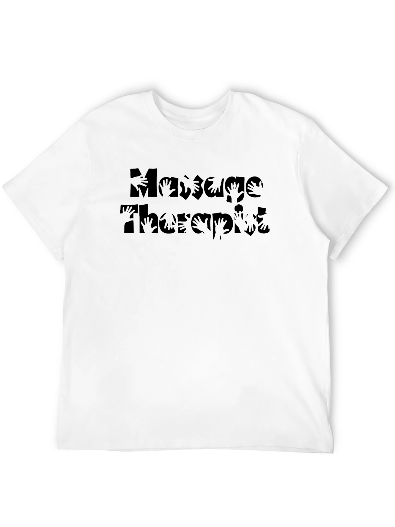 Black Massage Therapist Black Graphic Tee view 12