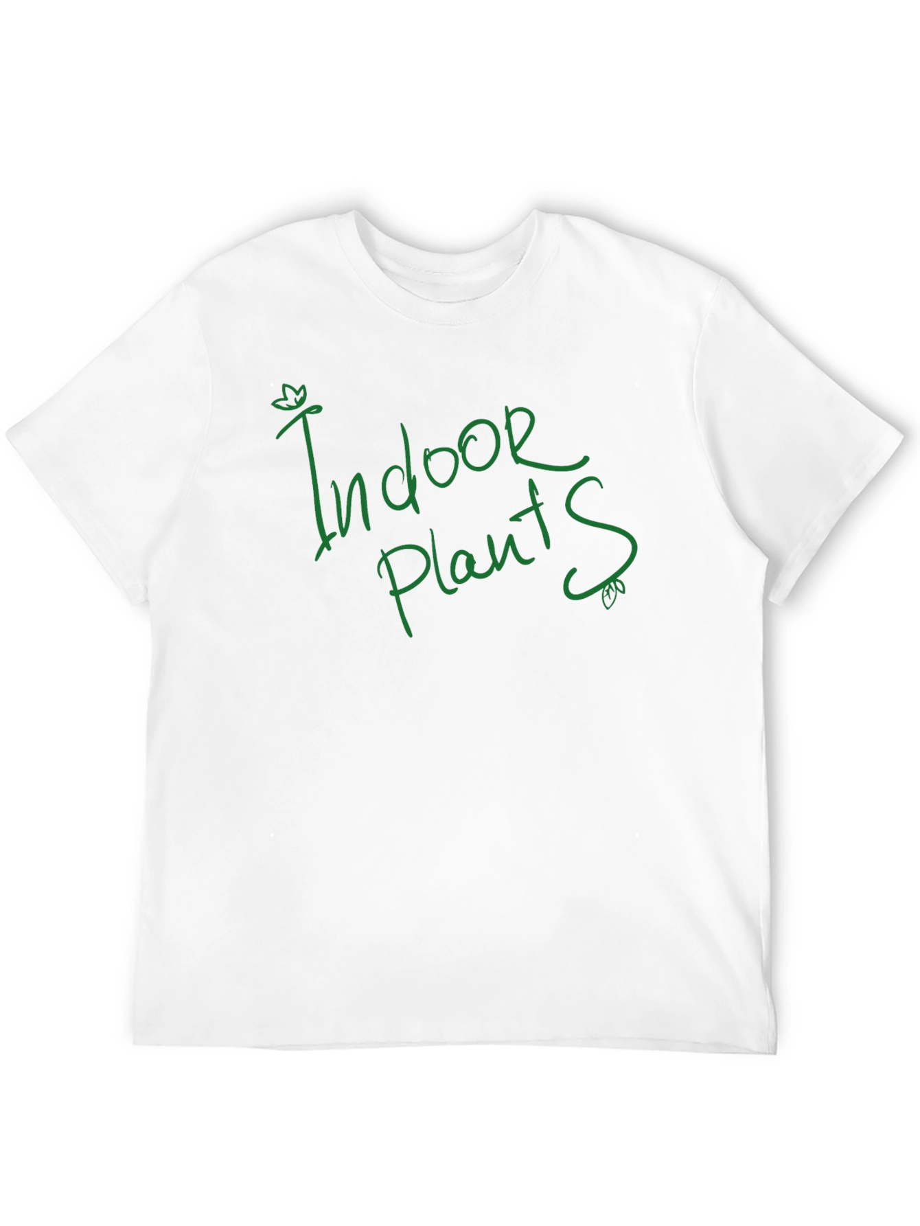 Black Indoor Plant Lover T-Shirt - Green Graphic view 12