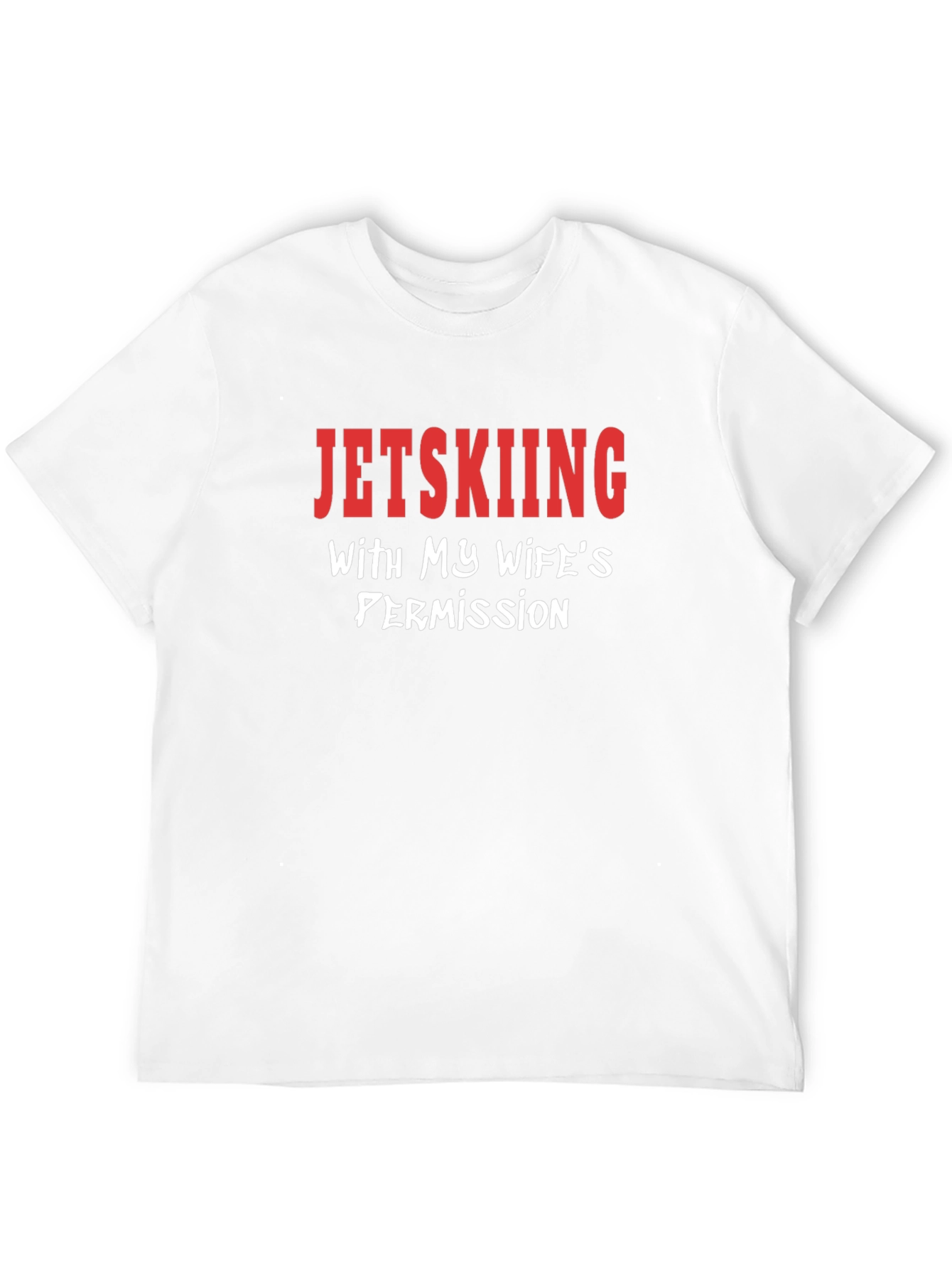 Black Jetskiing With My Wife's Permission Novelty T-Shirt view 12