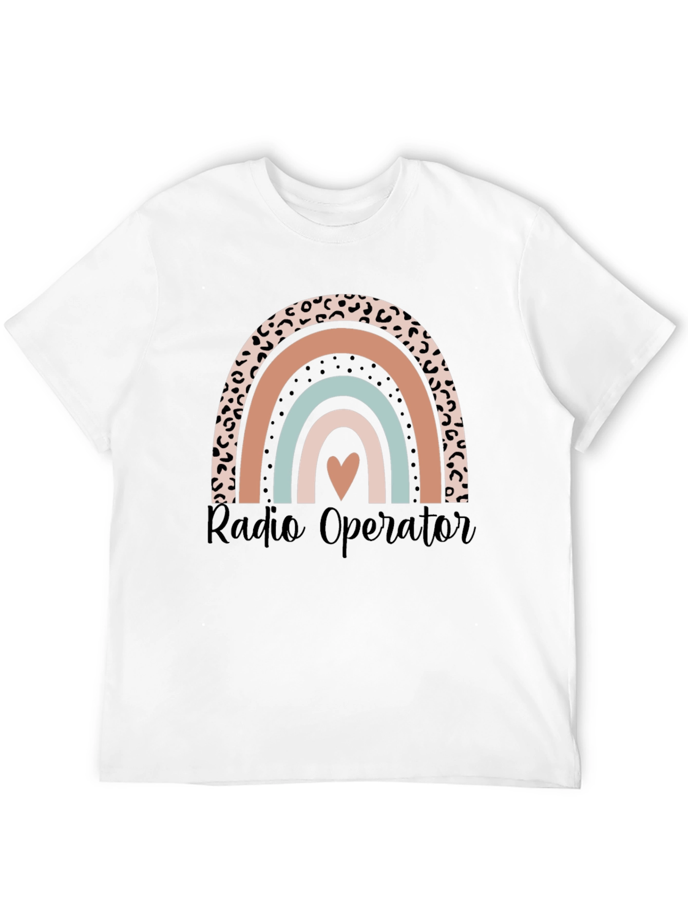 Black Radio Operator Rainbow Graphic Tee - Black view 12