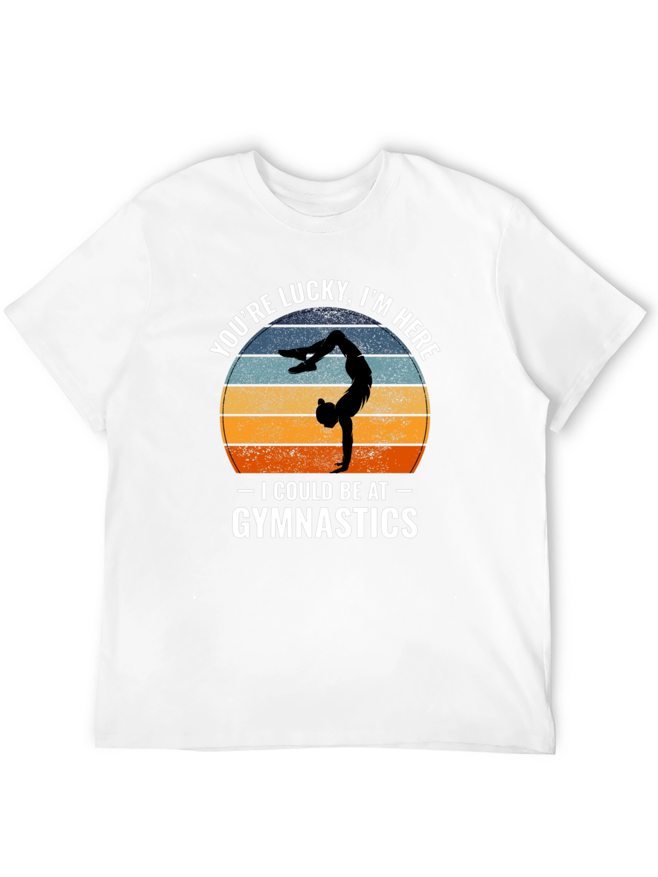Black Lucky I'm Here Gymnastics Tee view 12