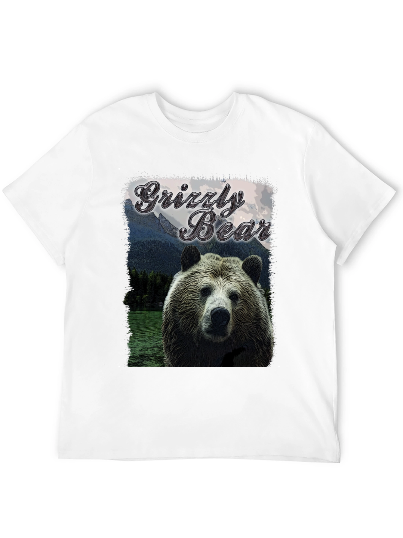 Black Grizzly Bear Graphic Tee - Wildlife T-Shirt view 12