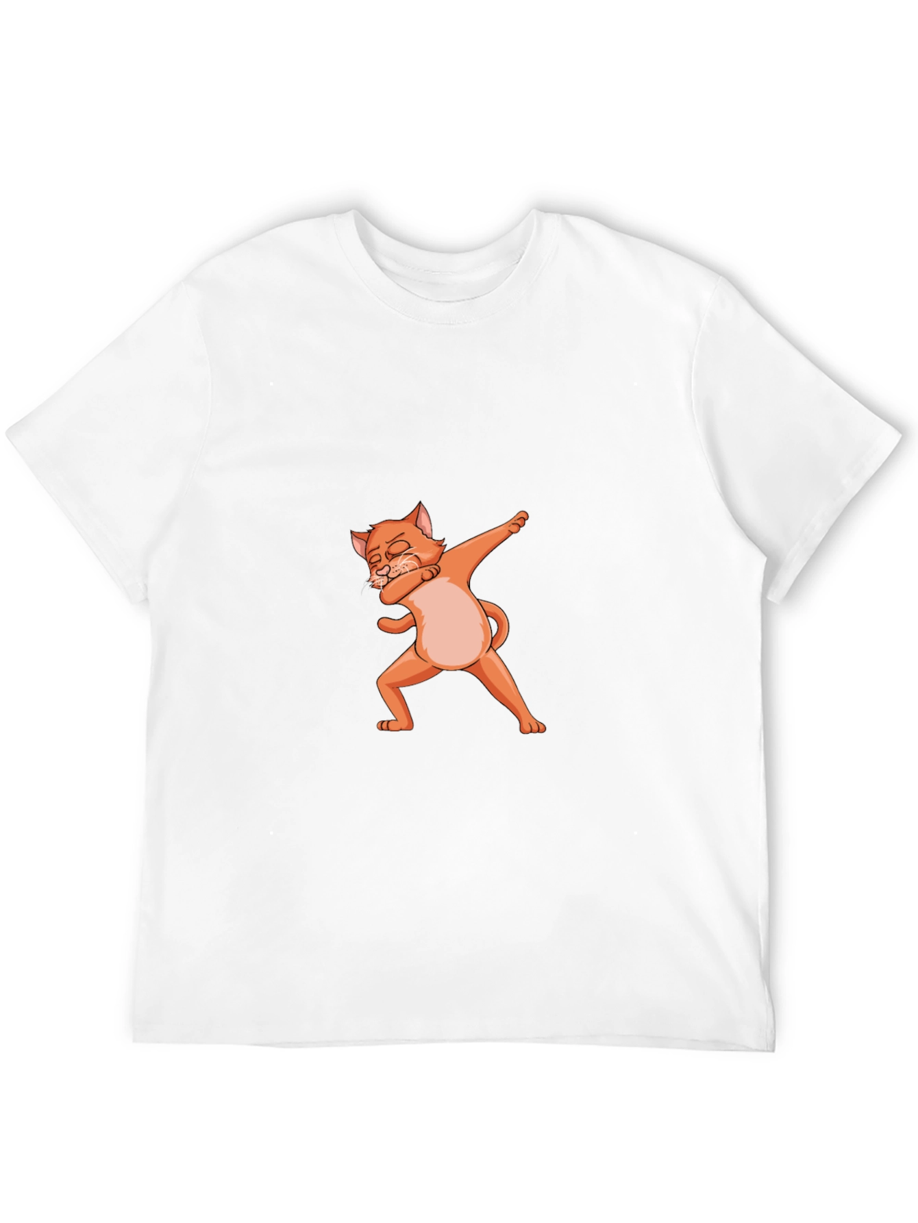 Black Dabbing Cat Graphic Tee - Fun & Stylish! view 12