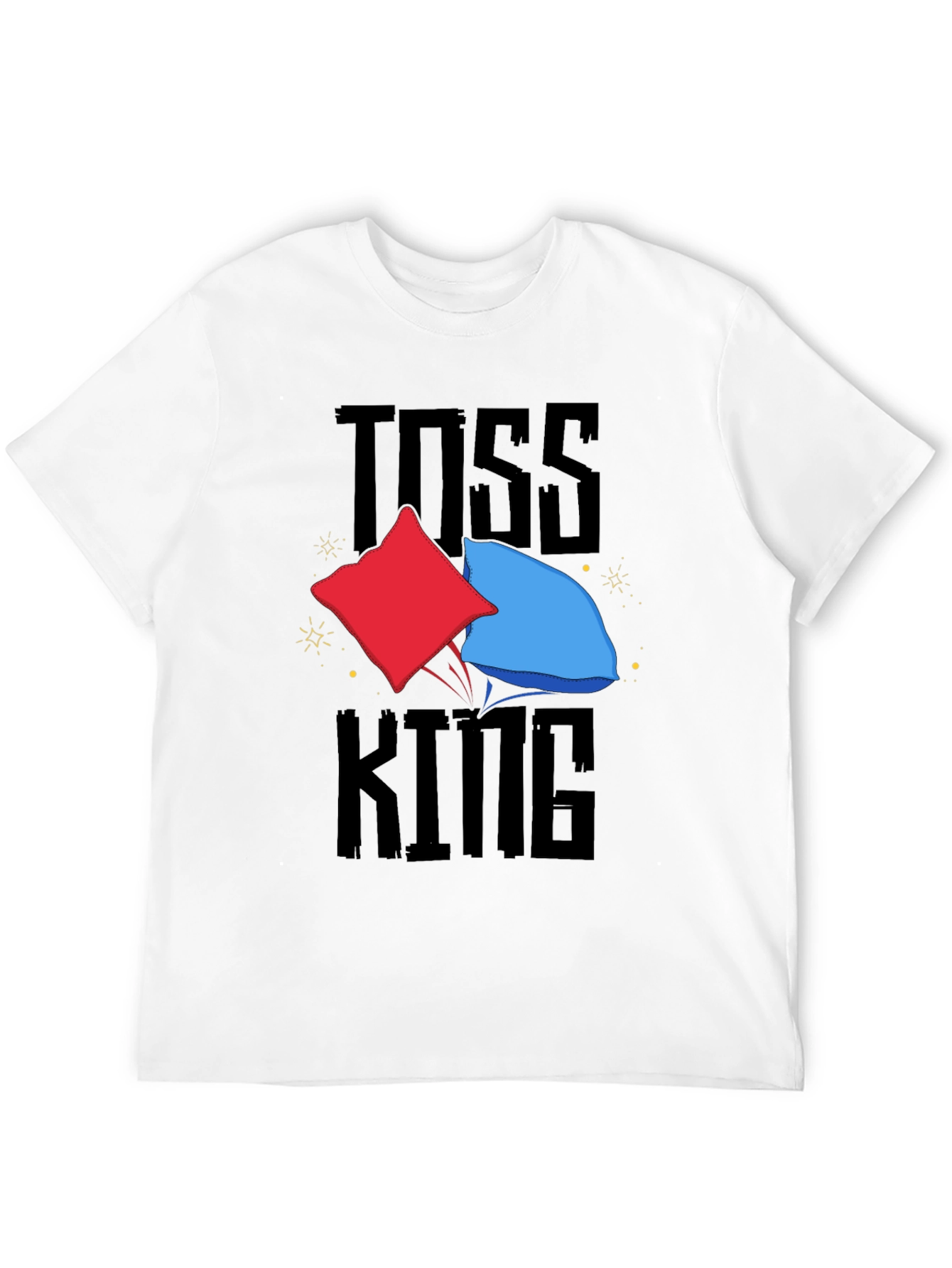 Black Toss King T-Shirt - Cornhole Fan Apparel view 12