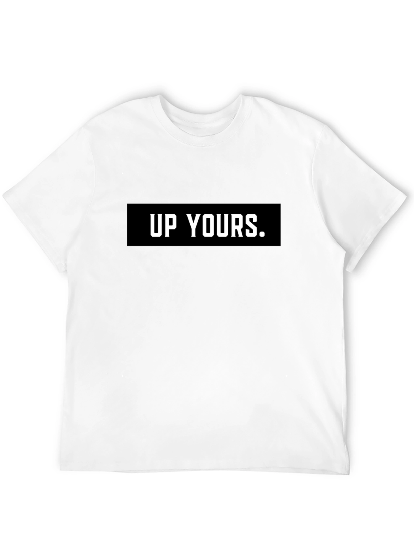 Black Up Yours Graphic Tee - Bold Statement Shirt view 12
