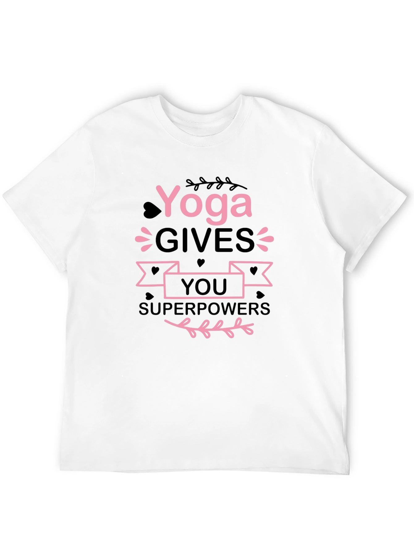 Black Yoga Gives You Superpowers Graphic Tee view 12