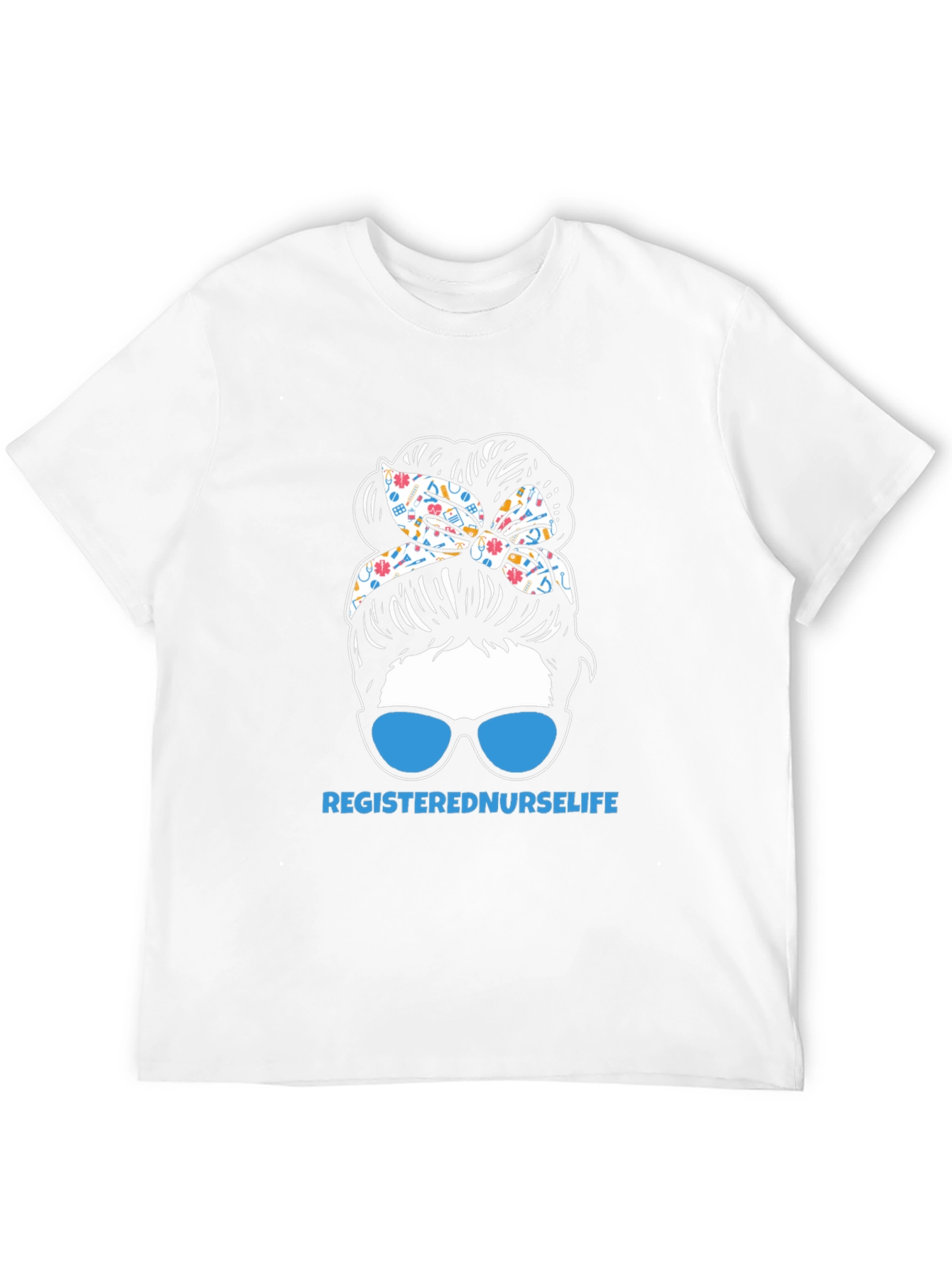 Black Registered Nurse Life Graphic Tee view 12