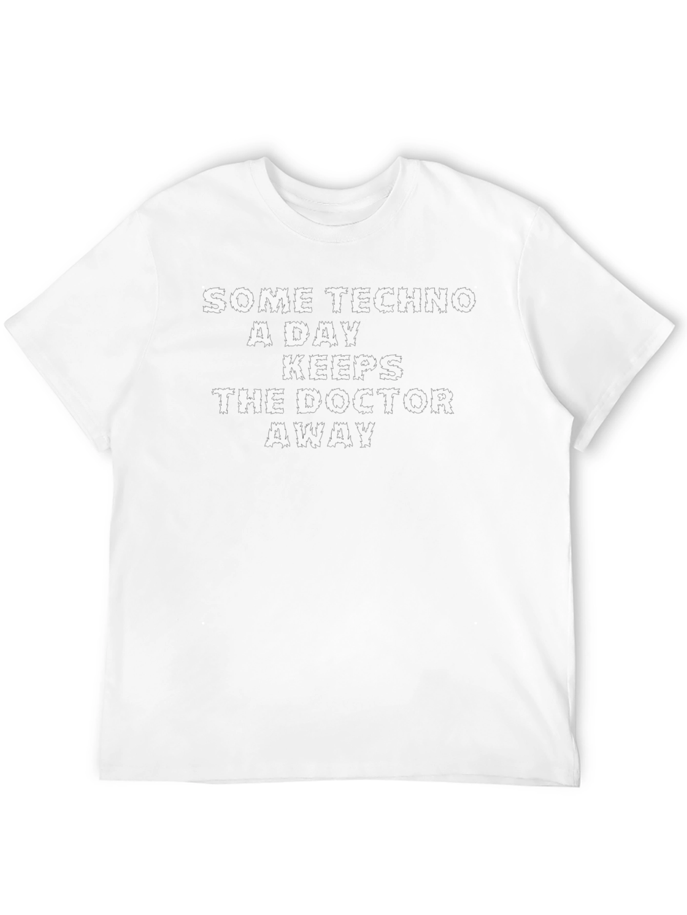 Black Techno Music Lover T-Shirt: Keeps the Doctor Away! view 12