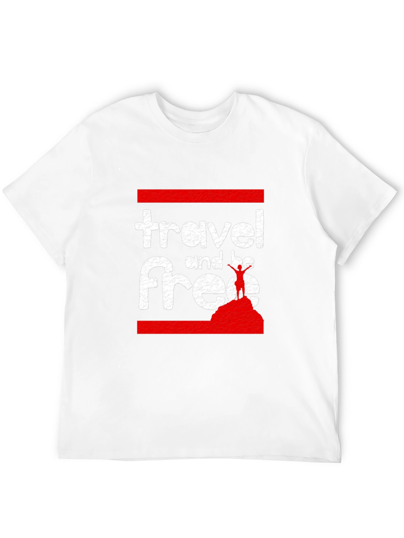 Black Travel and Be Free Black Graphic Tee view 12