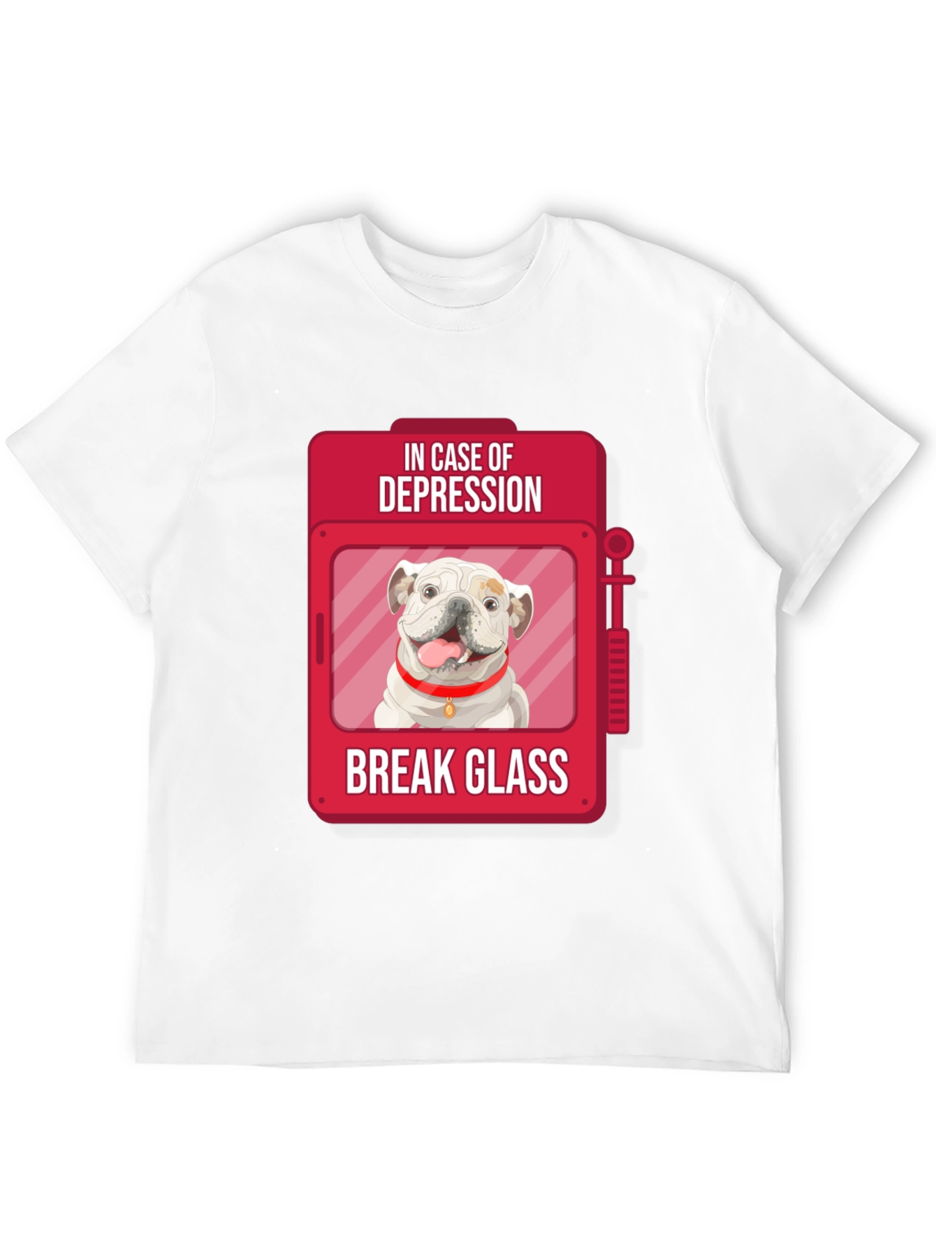 Black Depression Relief Dog T-Shirt - Break Glass view 12