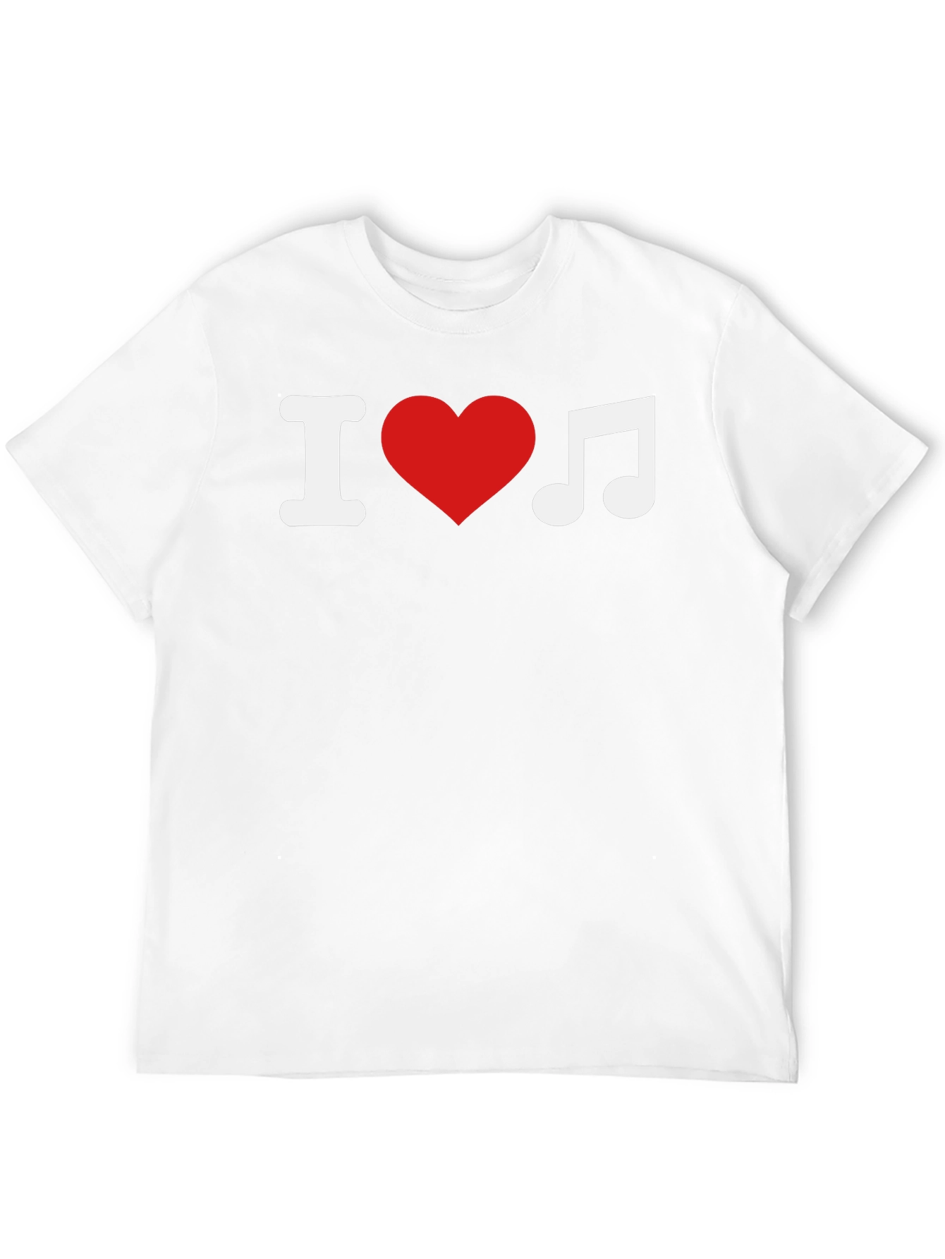 Black I Love Music Black T-Shirt view 12