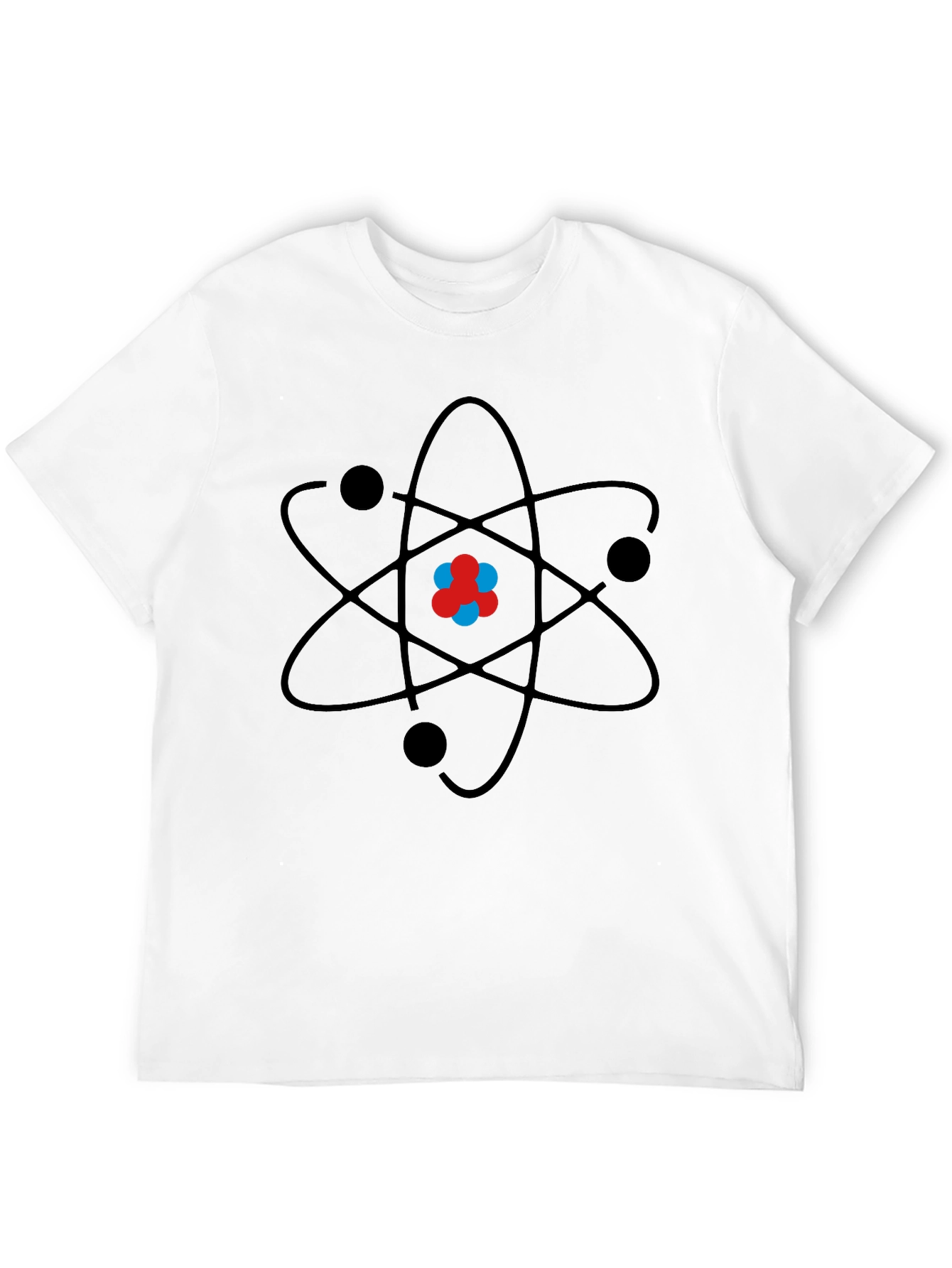 Black Atom Graphic Print Black T-Shirt view 12