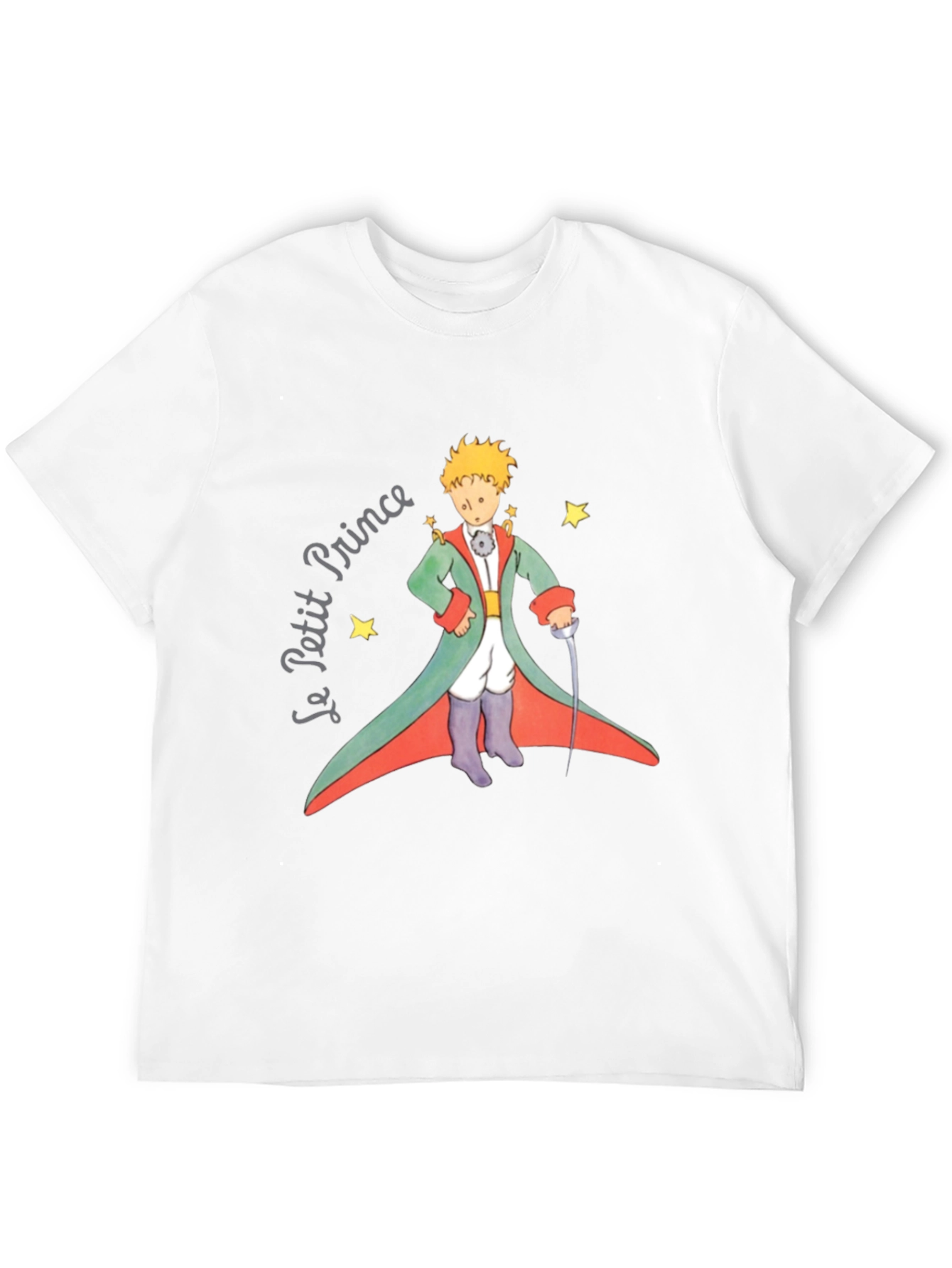 Le Petit Prince Graphic Tee - Black Cotton T-Shirt - 12