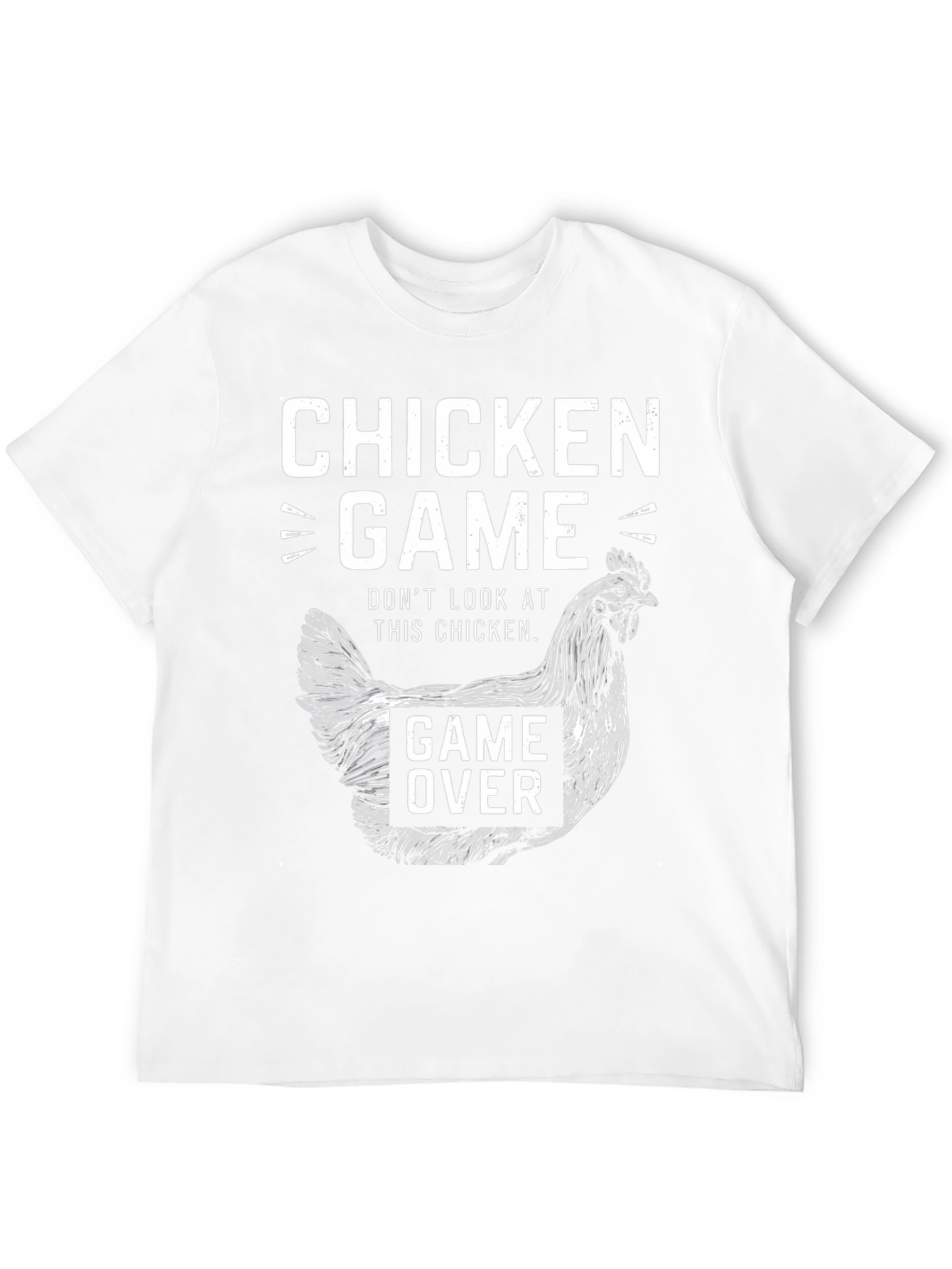 Black Chicken Game T-Shirt - Don't Look at This Chicken! view 12