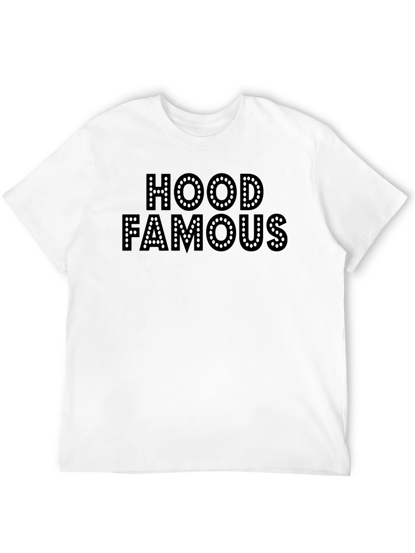 Black Hood Famous Black T-Shirt view 12
