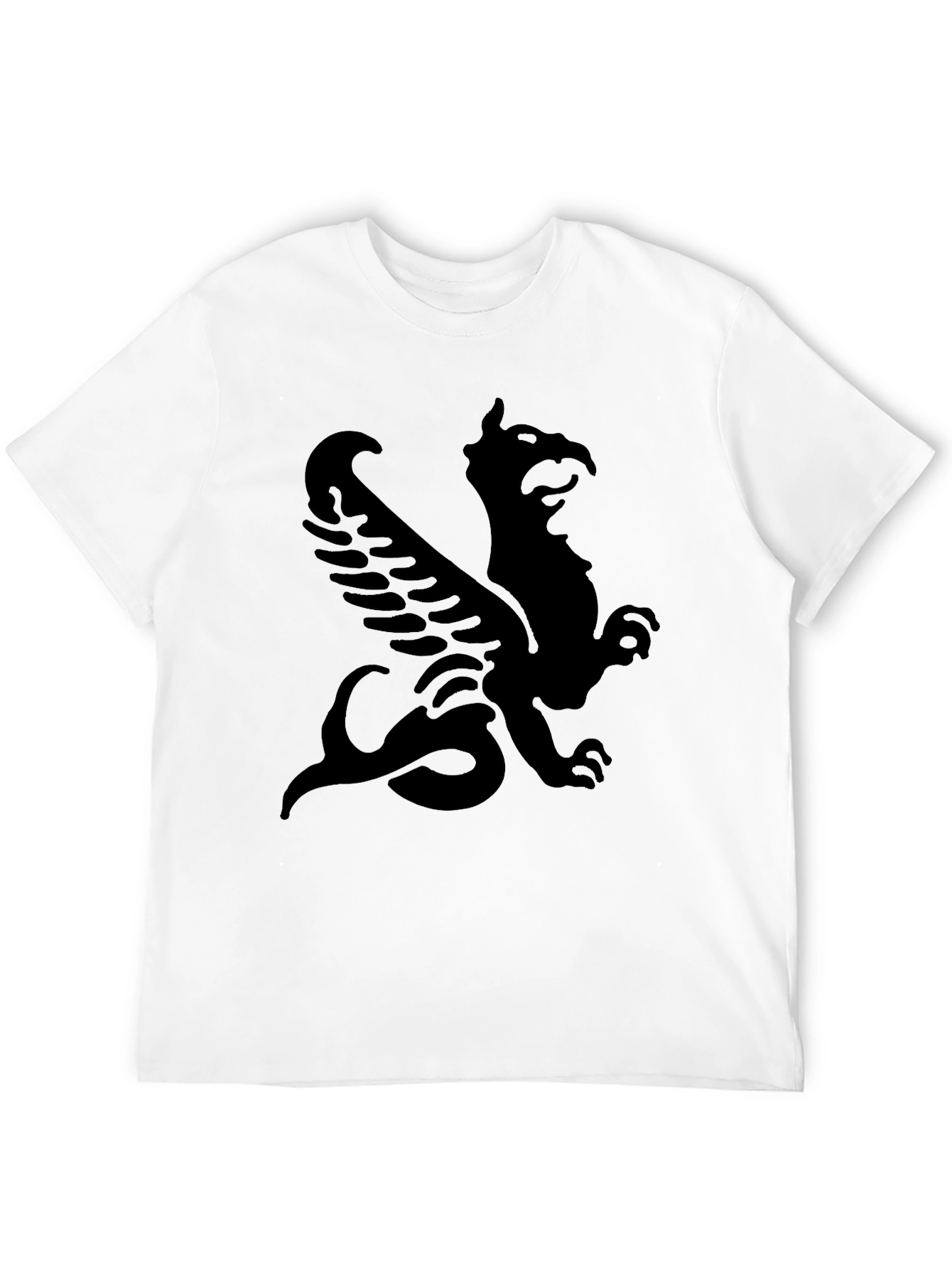 Black Mythical Griffin Black T-Shirt view 12
