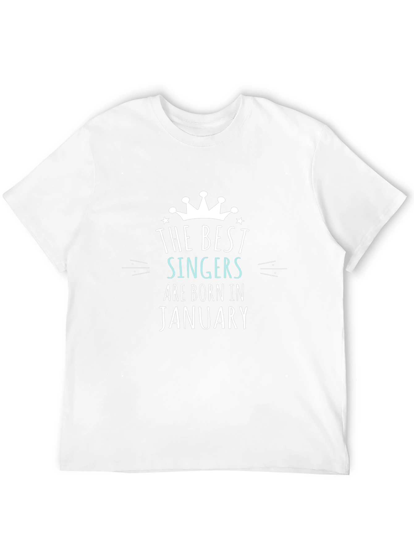 Black The Best Singers are Born in January Black T-Shirt view 12