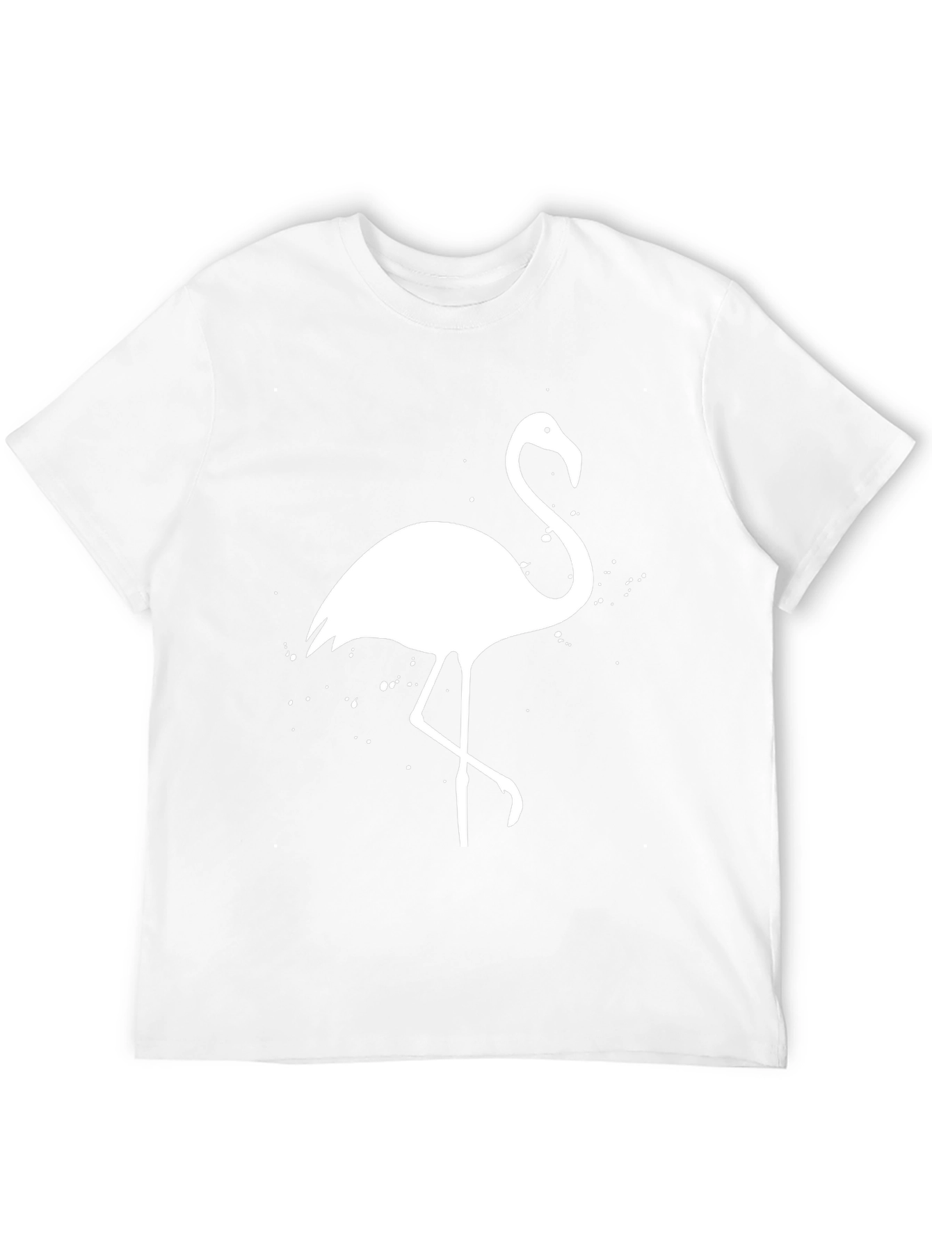 Flamingo Graphic Tee - Black Cotton T-Shirt - 12