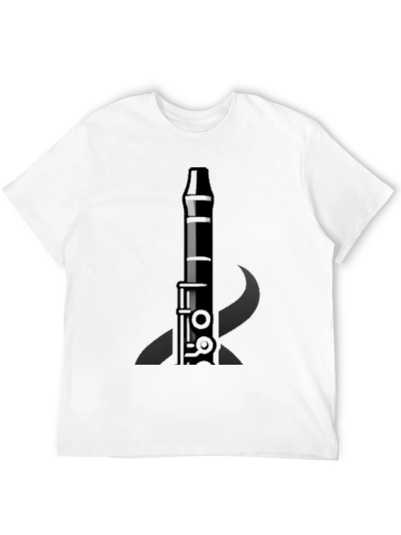 Black Clarinet Graphic Tee - Music Lover's T-Shirt view 12