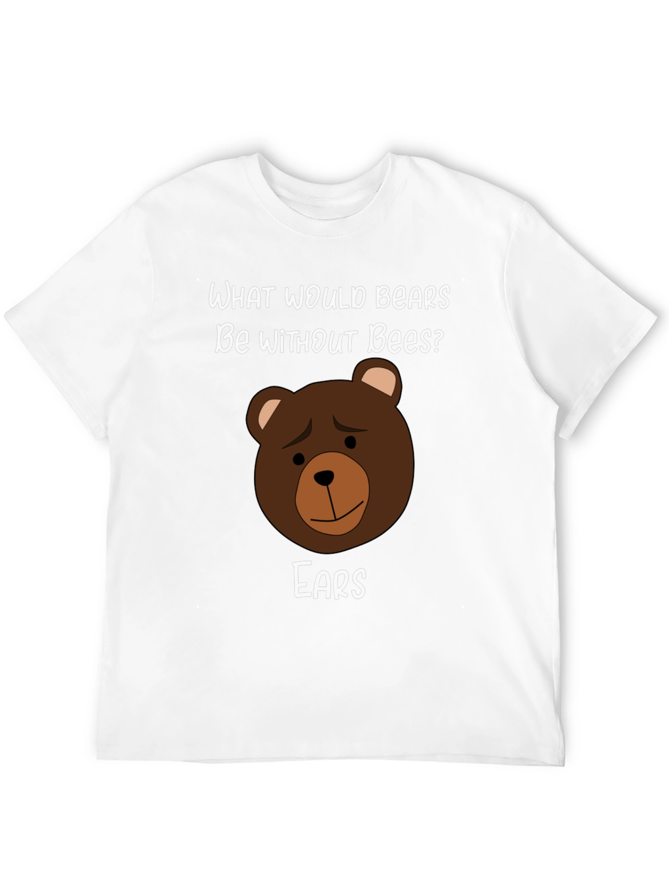 Black Funny Bear Puns T-Shirt - What Would Bears Be Without Bees? view 12