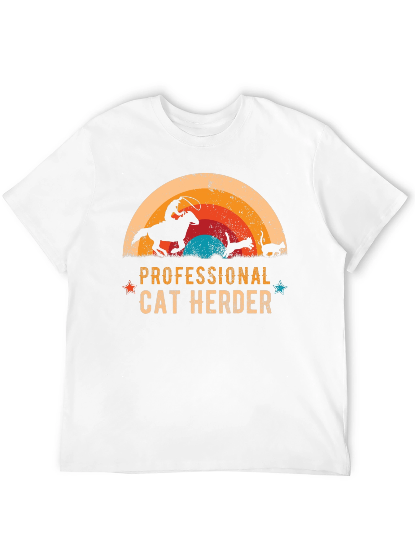 Black Professional Cat Herder Graphic Tee view 12