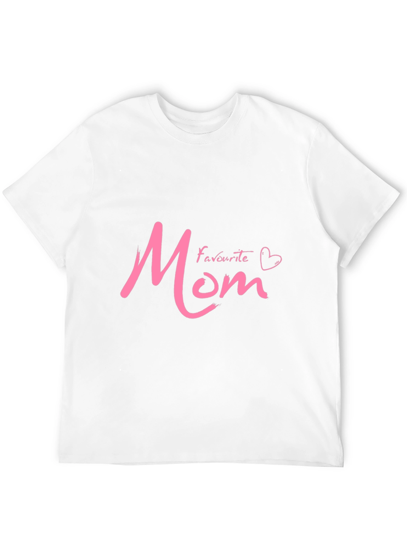 Black Favourite Mom Graphic T-Shirt - Black view 12