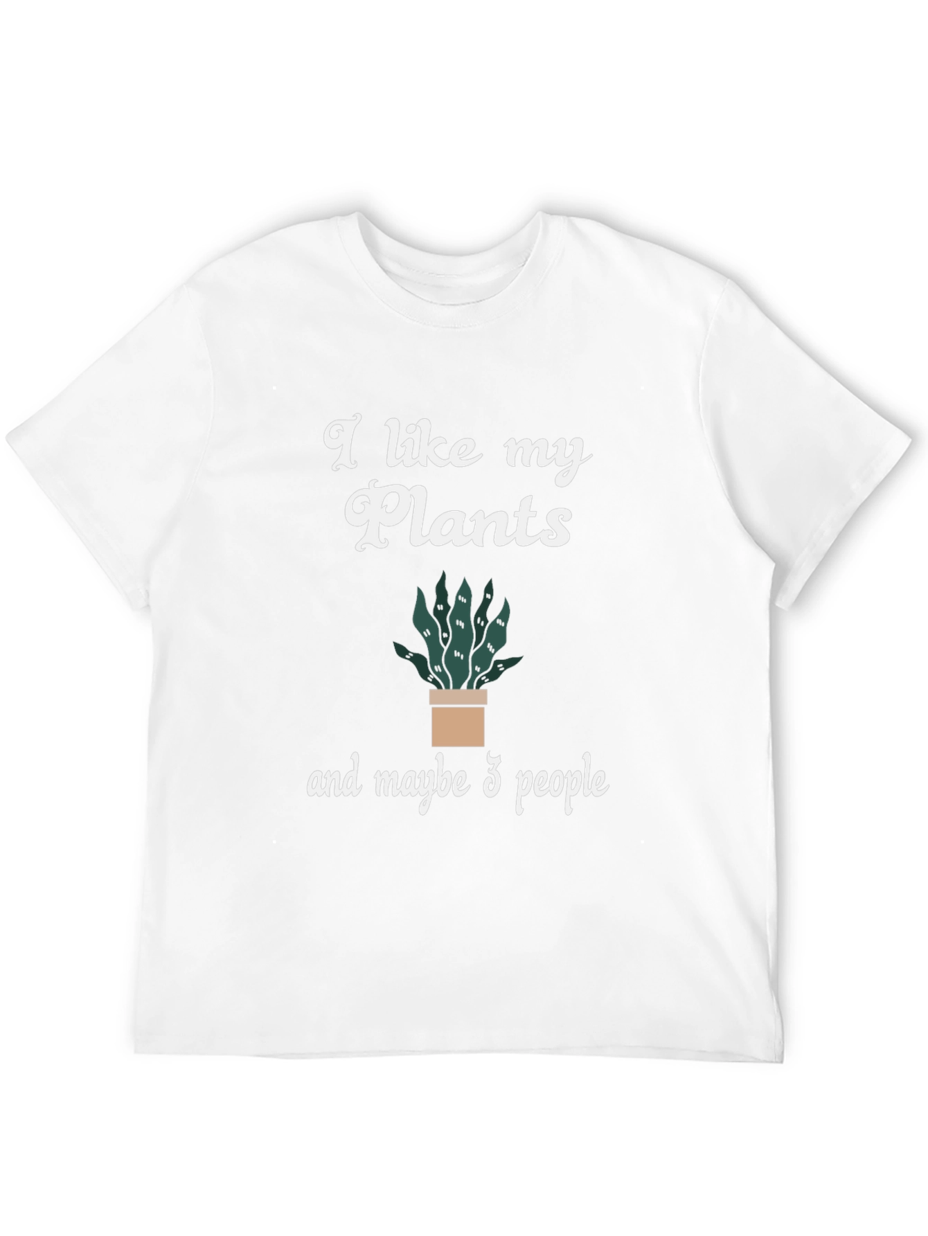 Black I Like My Plants & Maybe 3 People Graphic Tee view 12